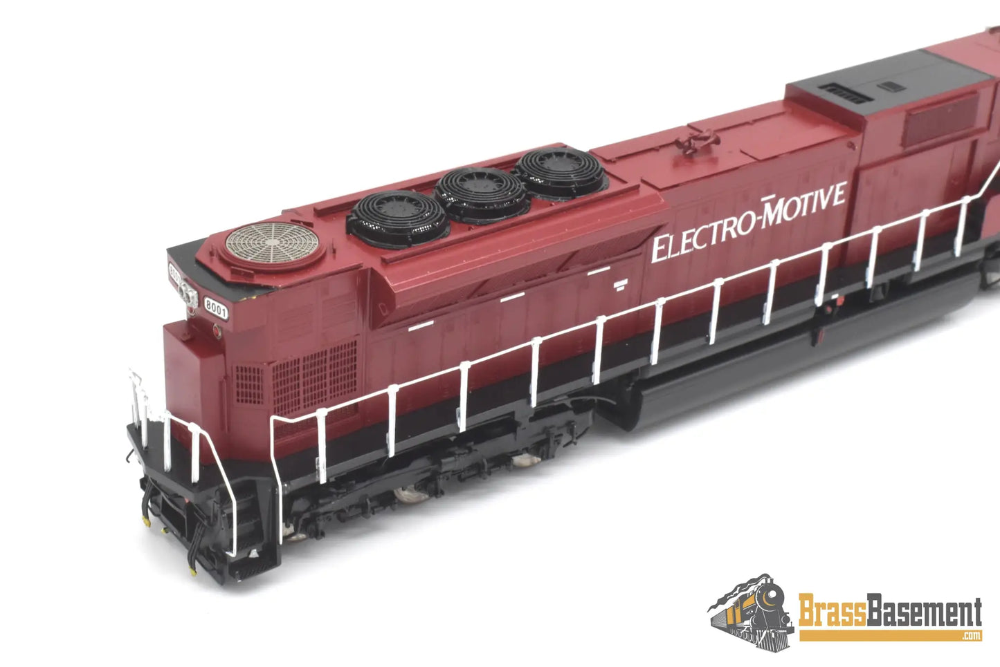 Ho Brass - Omi 6529.1 Emd Sd80Mac #8001 Factory Painted Red Diesel