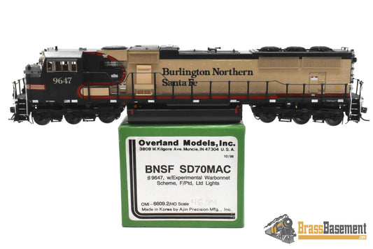 HO Brass - OMI 6609.2 BNSF SD70MAC #9647 ’Vomit Bonnet’ Experimental Paint - F/P - Diesel