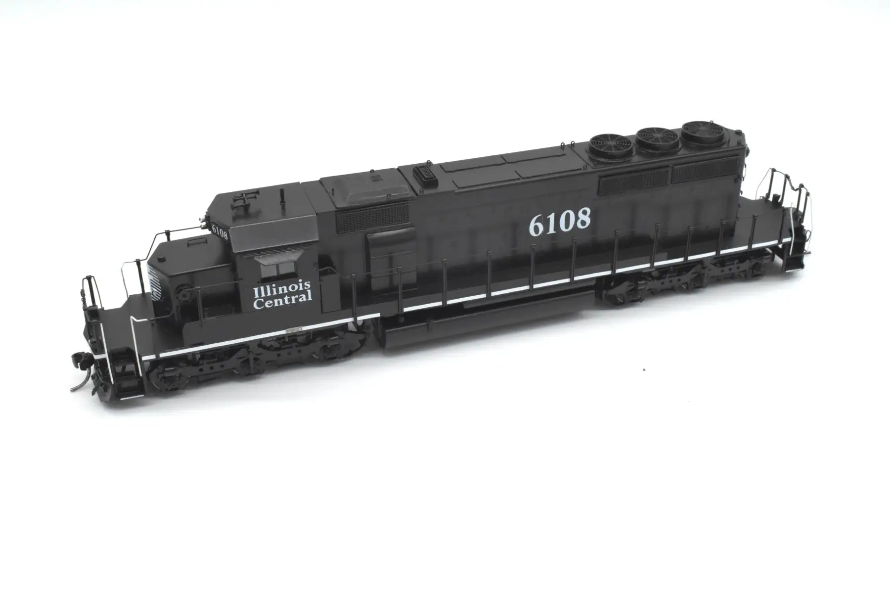 HO Brass - OMI 6669.1 Illinois Central SD40-2 #6108 C/P Black Death Star Diesel