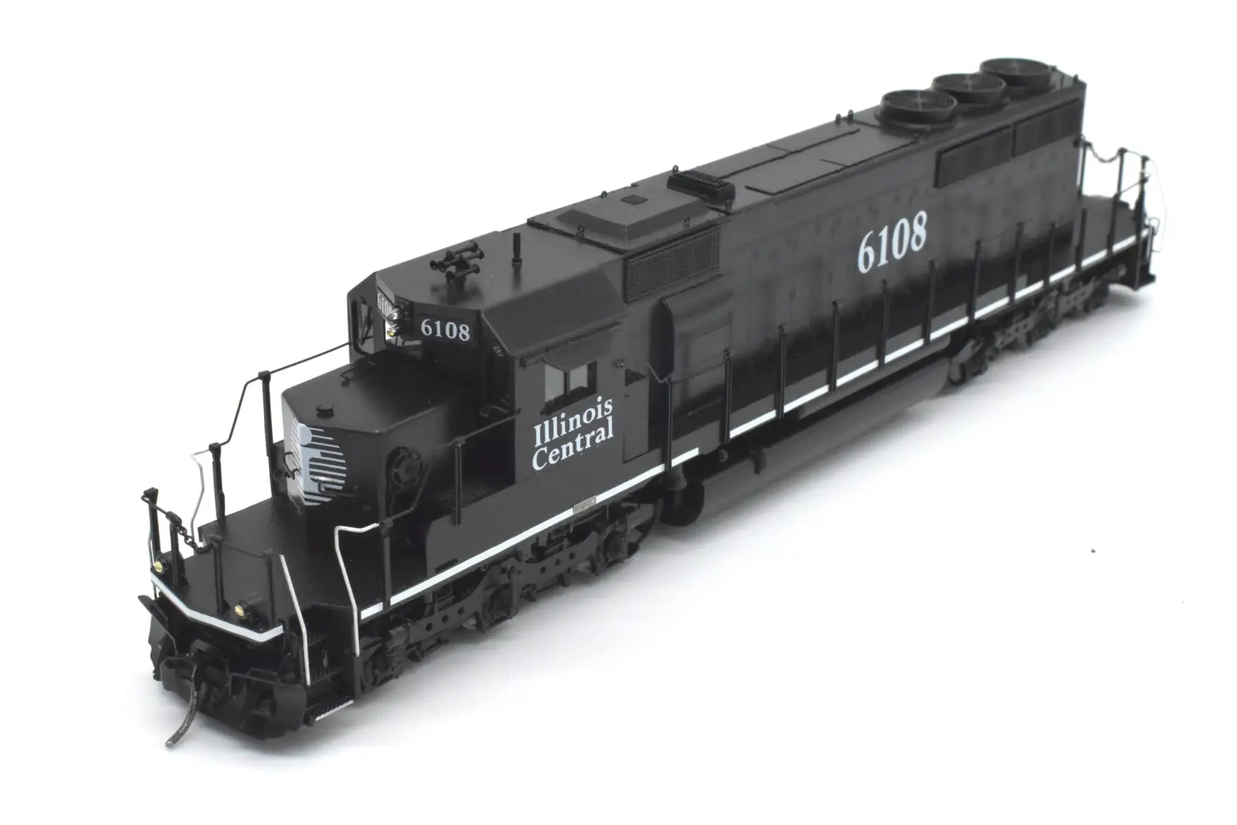 HO Brass - OMI 6669.1 Illinois Central SD40-2 #6108 C/P Black Death Star Diesel