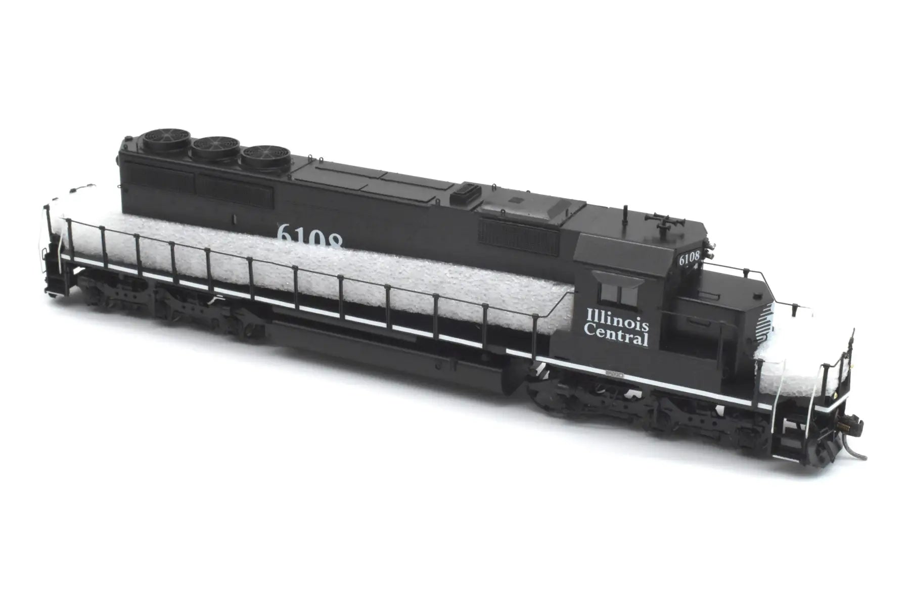 HO Brass - OMI 6669.1 Illinois Central SD40-2 #6108 C/P Black Death Star Diesel