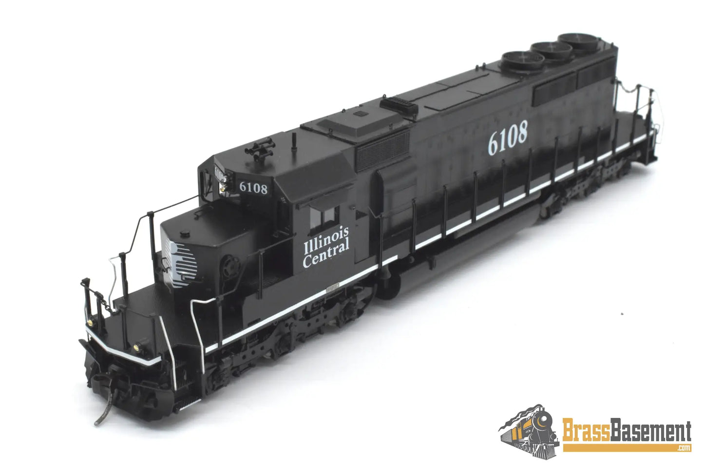 HO Brass - OMI 6669.1 Illinois Central SD40-2 #6108 C/P Black Death Star Diesel