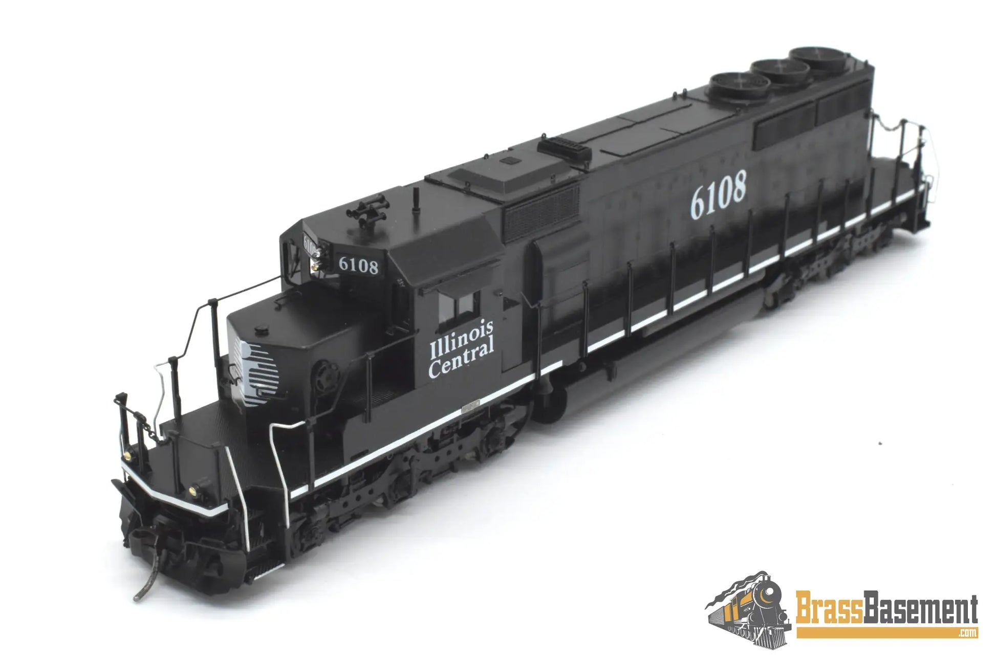 HO Brass - OMI 6669.1 Illinois Central SD40-2 #6108 C/P Black Death Star Diesel
