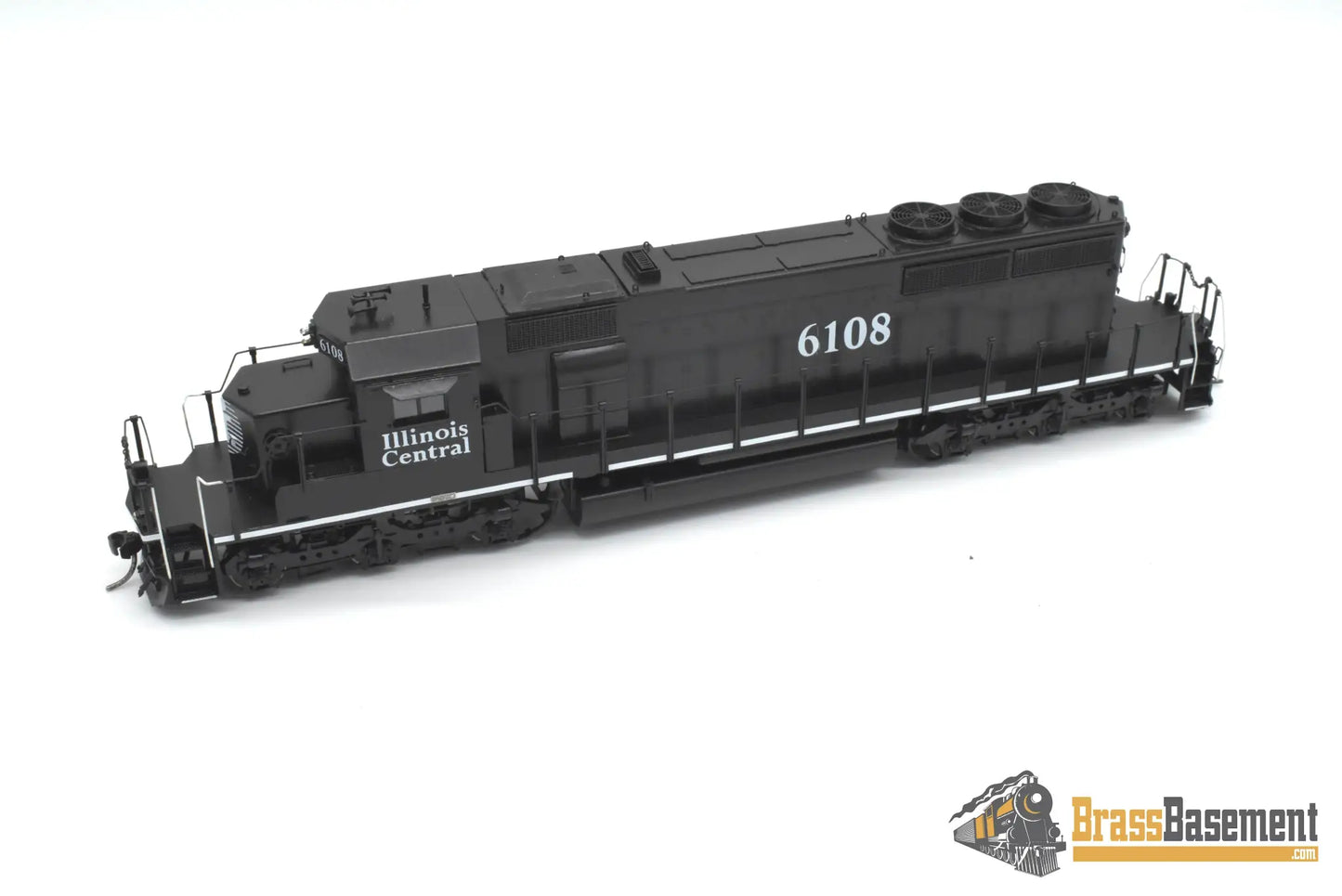 HO Brass - OMI 6669.1 Illinois Central SD40-2 #6108 C/P Black Death Star Diesel
