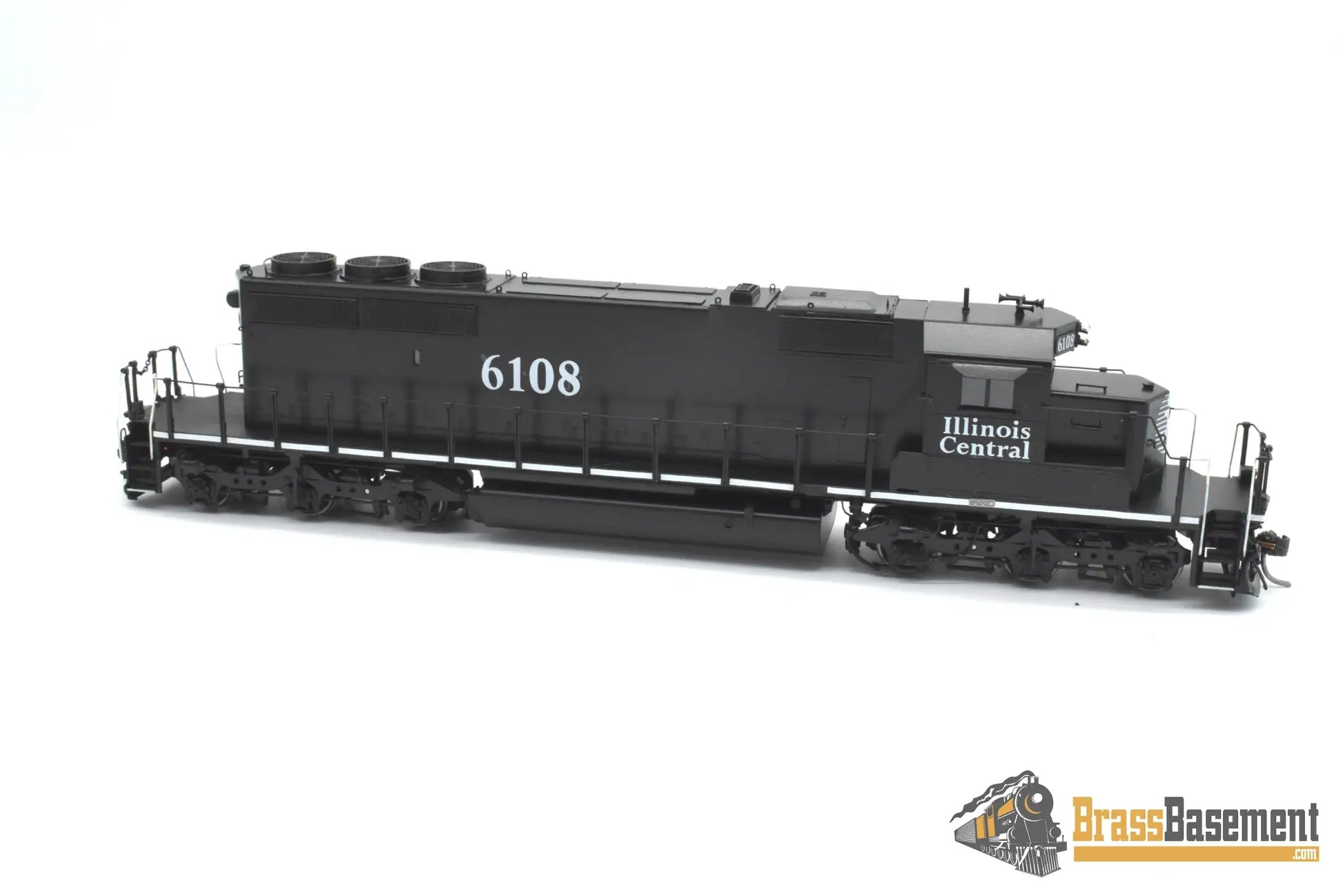 HO Brass - OMI 6669.1 Illinois Central SD40-2 #6108 C/P Black Death Star Diesel