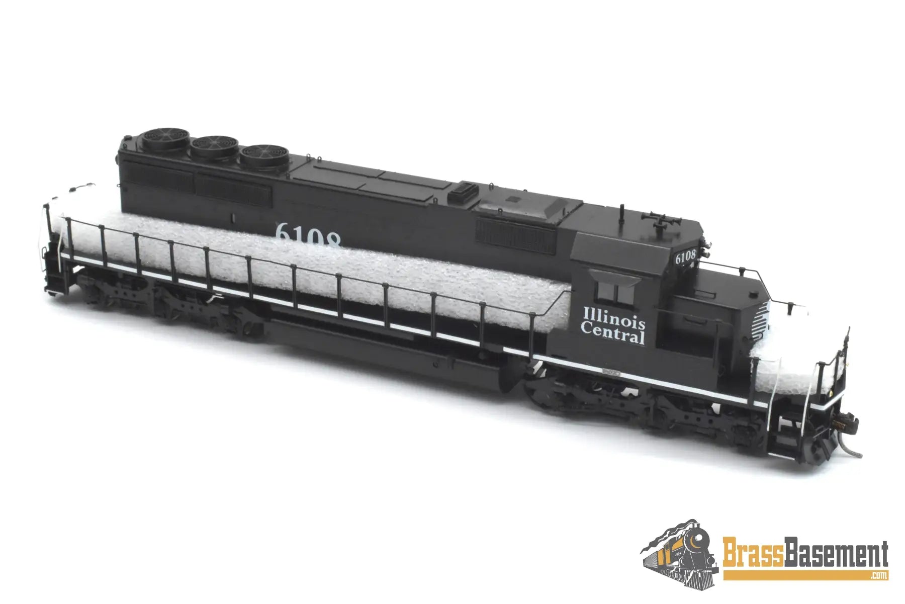 HO Brass - OMI 6669.1 Illinois Central SD40-2 #6108 C/P Black Death Star Diesel
