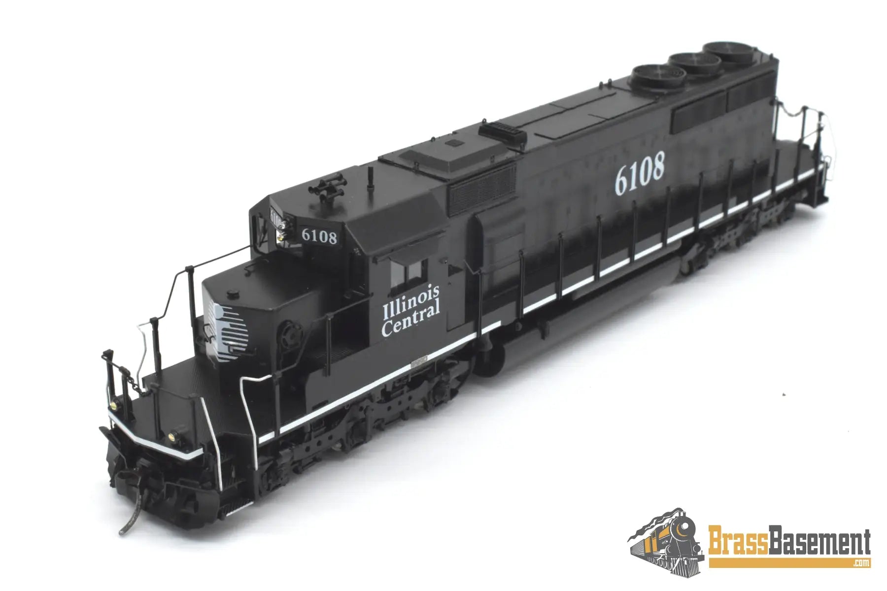 HO Brass - OMI 6669.1 Illinois Central SD40-2 #6108 C/P Black Death Star Diesel
