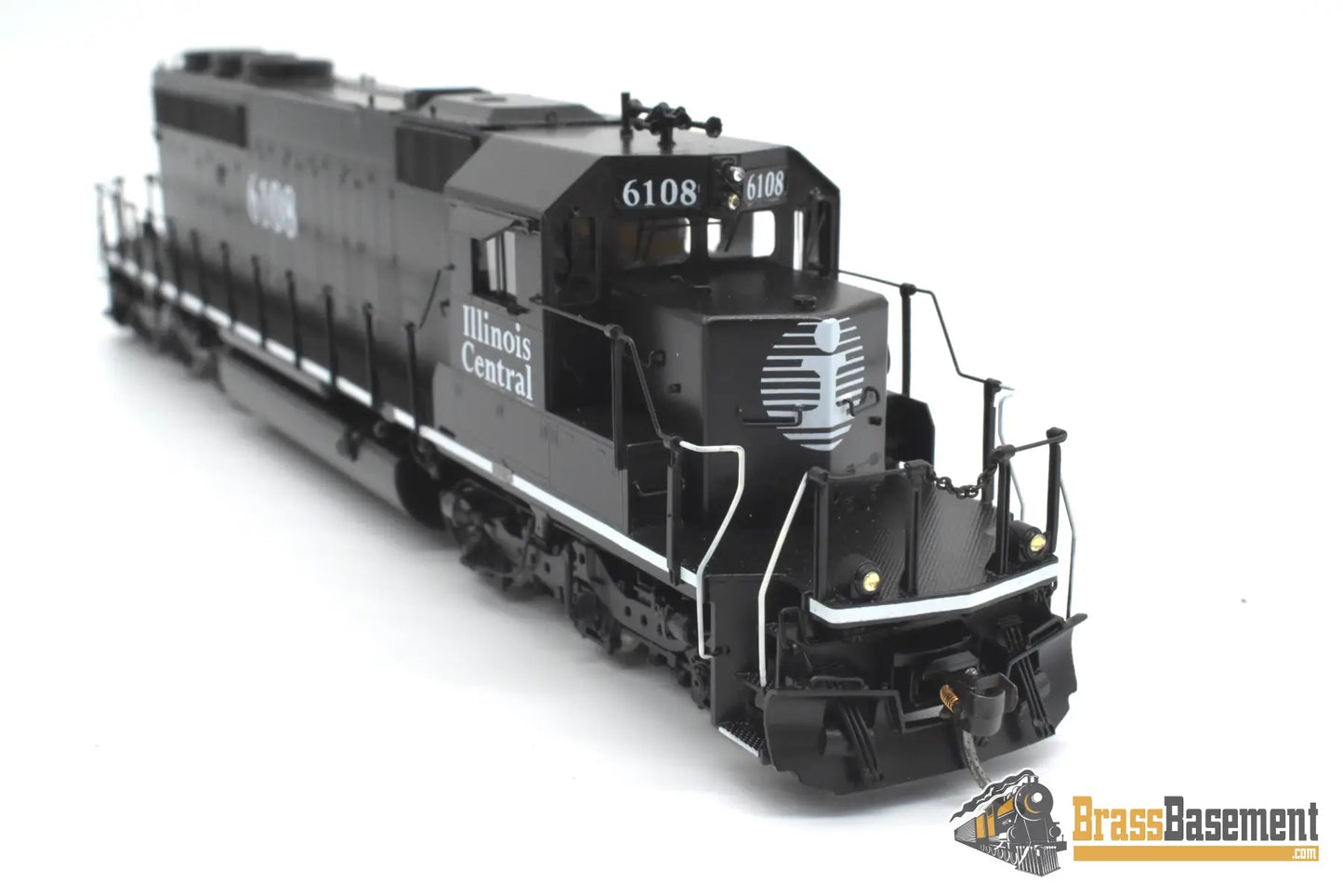 HO Brass - OMI 6669.1 Illinois Central SD40-2 #6108 C/P Black Death Star Diesel