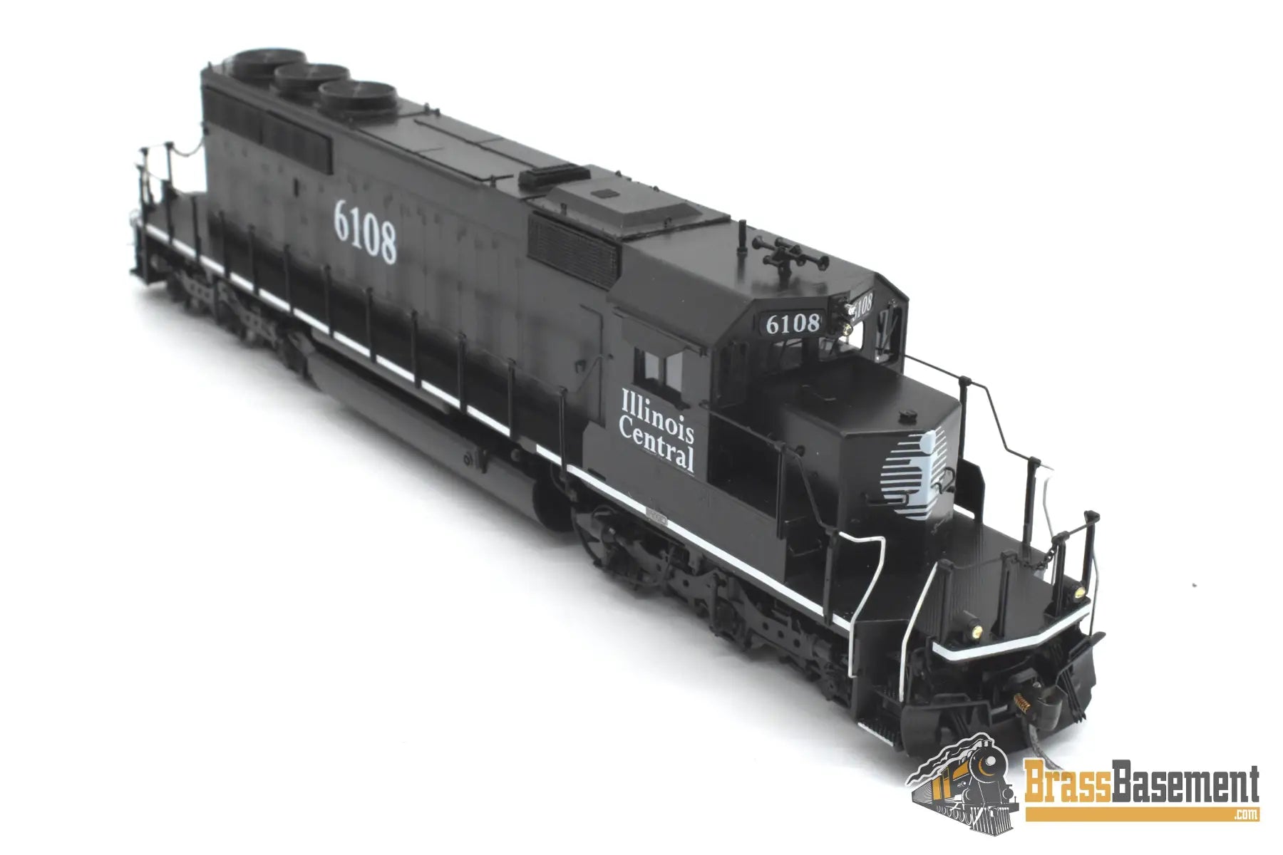 HO Brass - OMI 6669.1 Illinois Central SD40-2 #6108 C/P Black Death Star Diesel