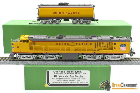 HO Brass - OMI 6711.1 Union Pacific #61 Veranda Turbine w/ Special Aux. Tender - F/P 1997 Ajin Turbine