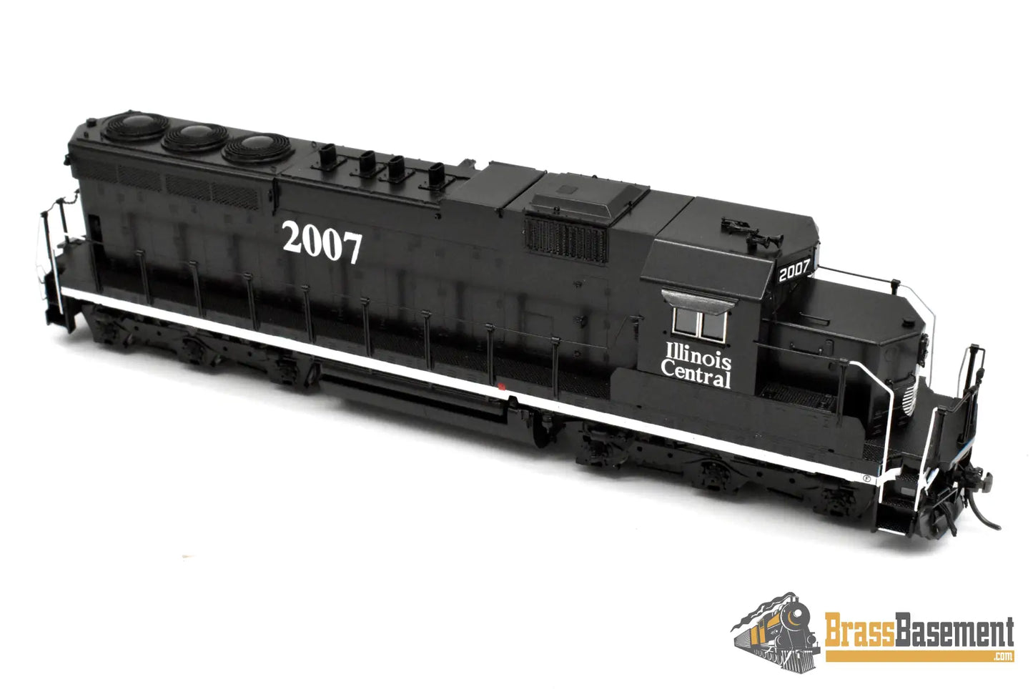 HO Brass - OMI 6770.2 Illinois Central IC EMD SD20 #2007 - Black Death Star Scheme - FP Diesel