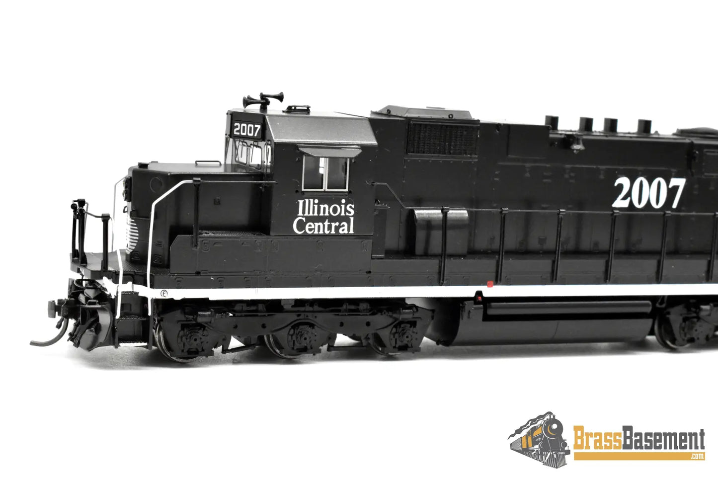 HO Brass - OMI 6770.2 Illinois Central IC EMD SD20 #2007 - Black Death Star Scheme - FP Diesel