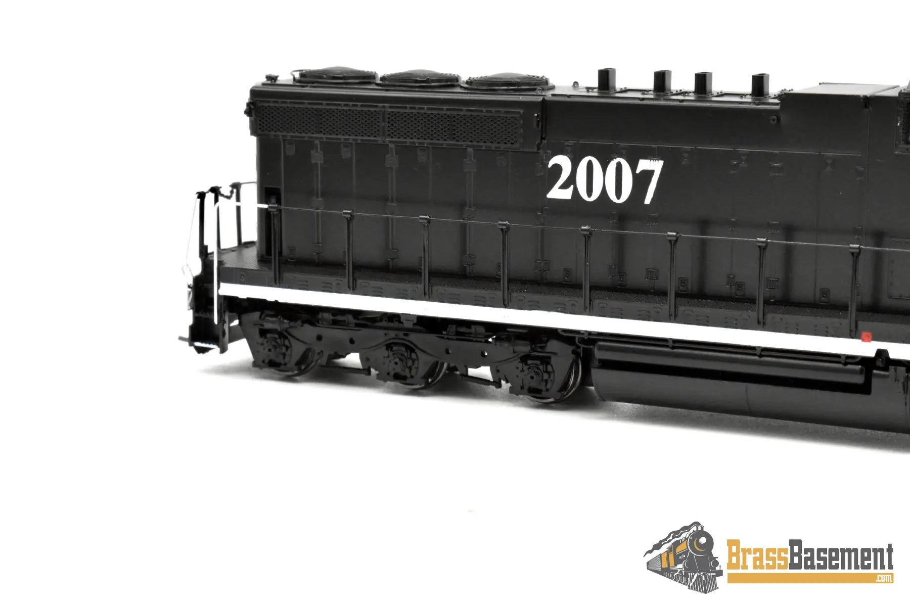 HO Brass - OMI 6770.2 Illinois Central IC EMD SD20 #2007 - Black Death Star Scheme - FP Diesel