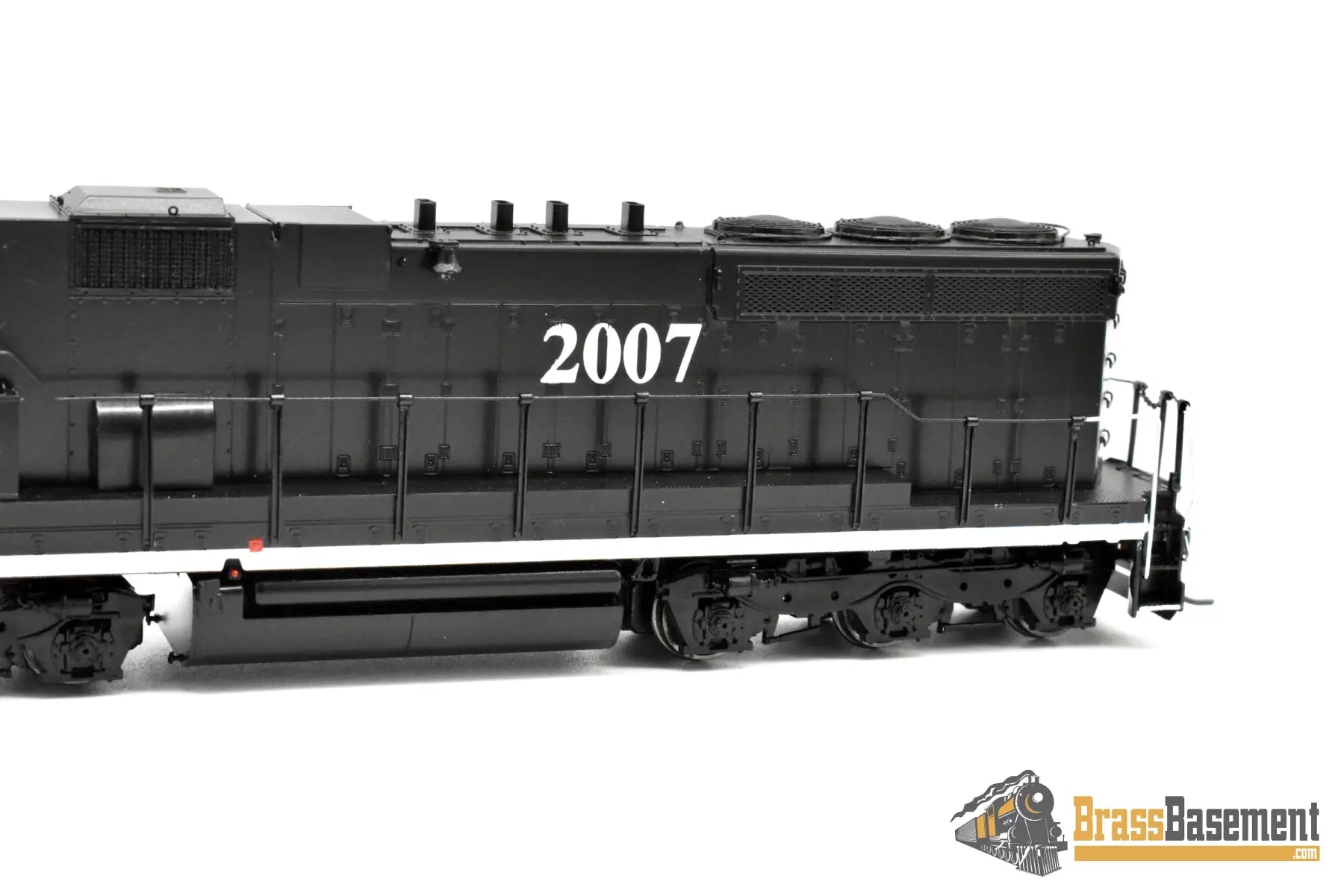 HO Brass - OMI 6770.2 Illinois Central IC EMD SD20 #2007 - Black Death Star Scheme - FP Diesel