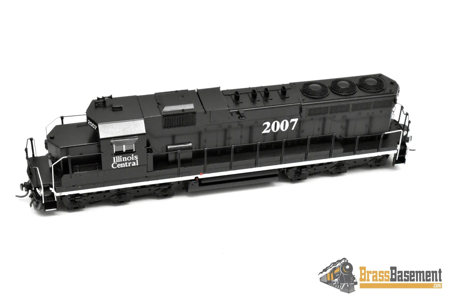HO Brass - OMI 6770.2 Illinois Central IC EMD SD20 #2007 - Black Death Star Scheme - FP Diesel
