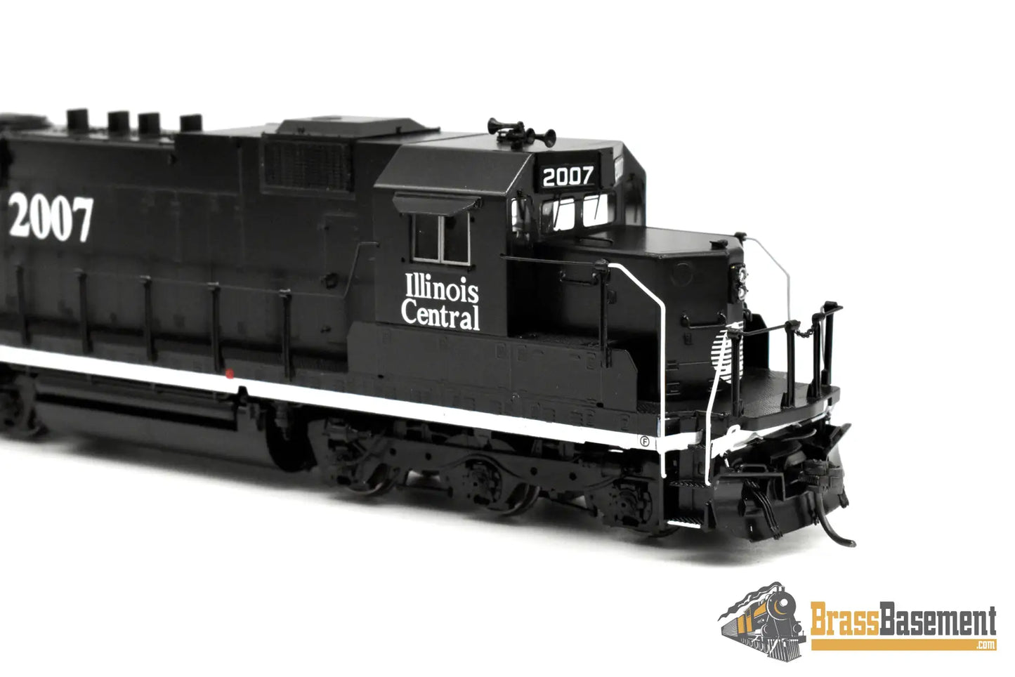 HO Brass - OMI 6770.2 Illinois Central IC EMD SD20 #2007 - Black Death Star Scheme - FP Diesel