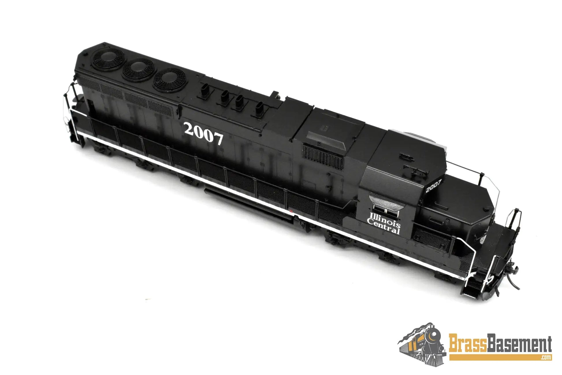 HO Brass - OMI 6770.2 Illinois Central IC EMD SD20 #2007 - Black Death Star Scheme - FP Diesel