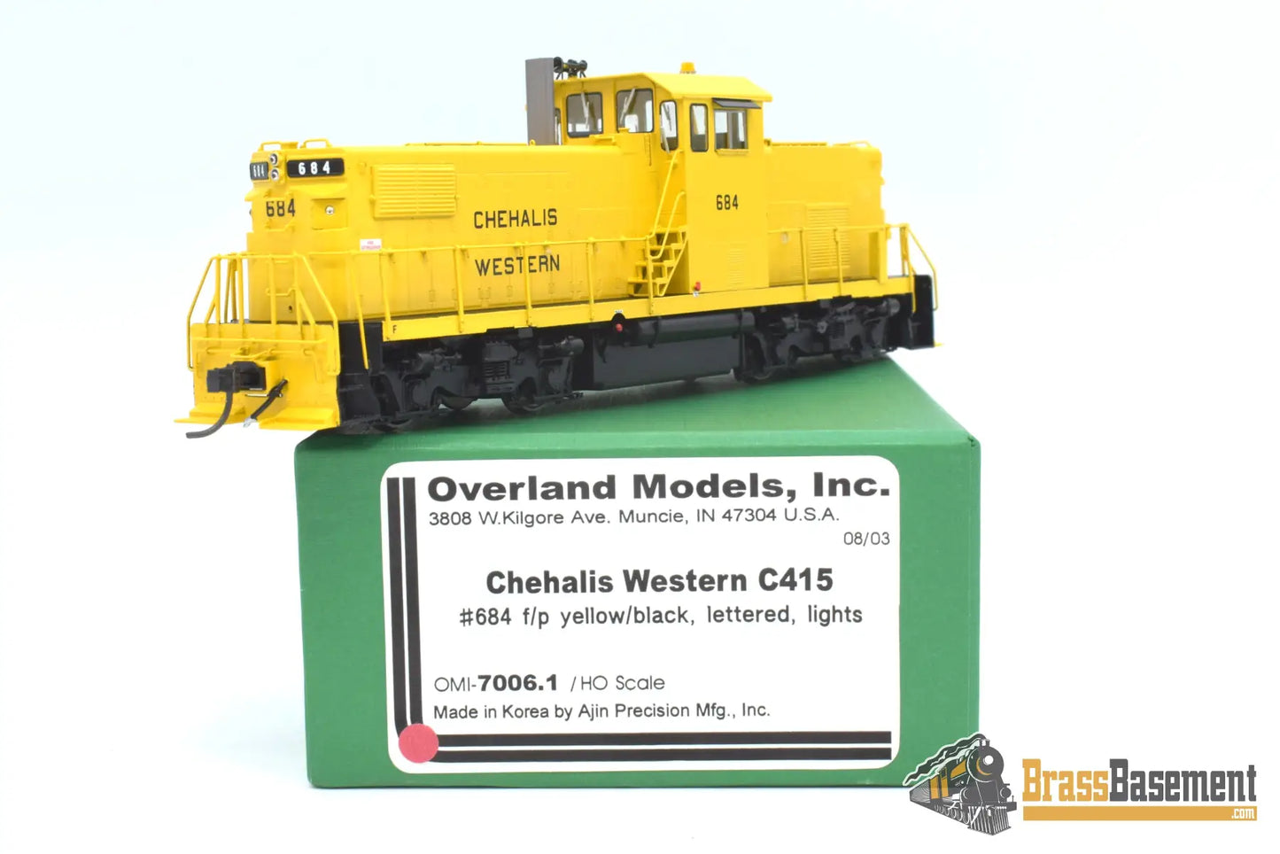 Ho Brass - Omi 7006.1 Chehalis Western Alco C415 #684 Factory Paint Diesel