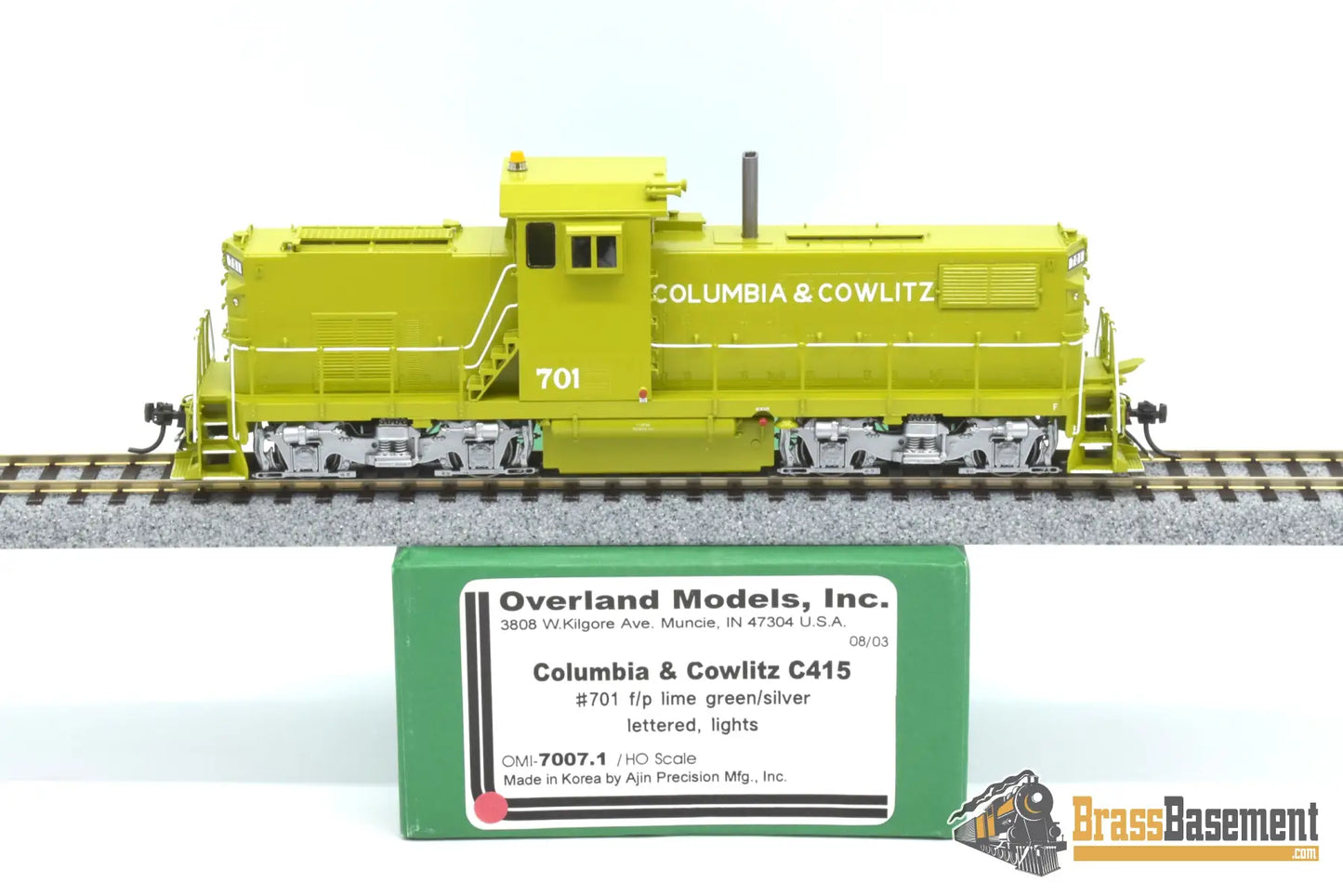 Ho Brass - Omi 7007.1 Colombia & Cowlitz Alco C415 #701 Factory Paint Diesel