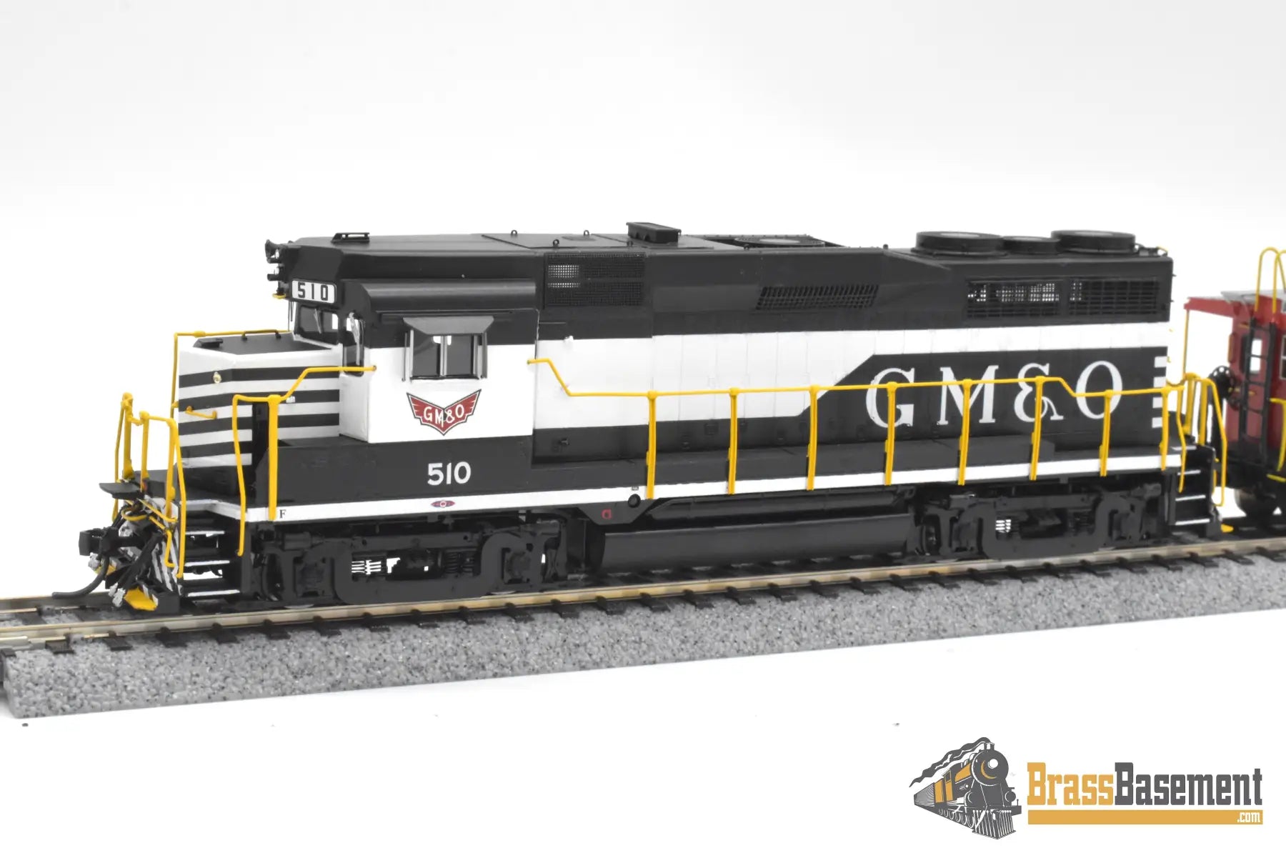 HO Brass - OMI AA-1090-1 & 4237.2 GM&O Gulf Mobile & Ohio GP30 and WV Caboose Set - MINT Diesel