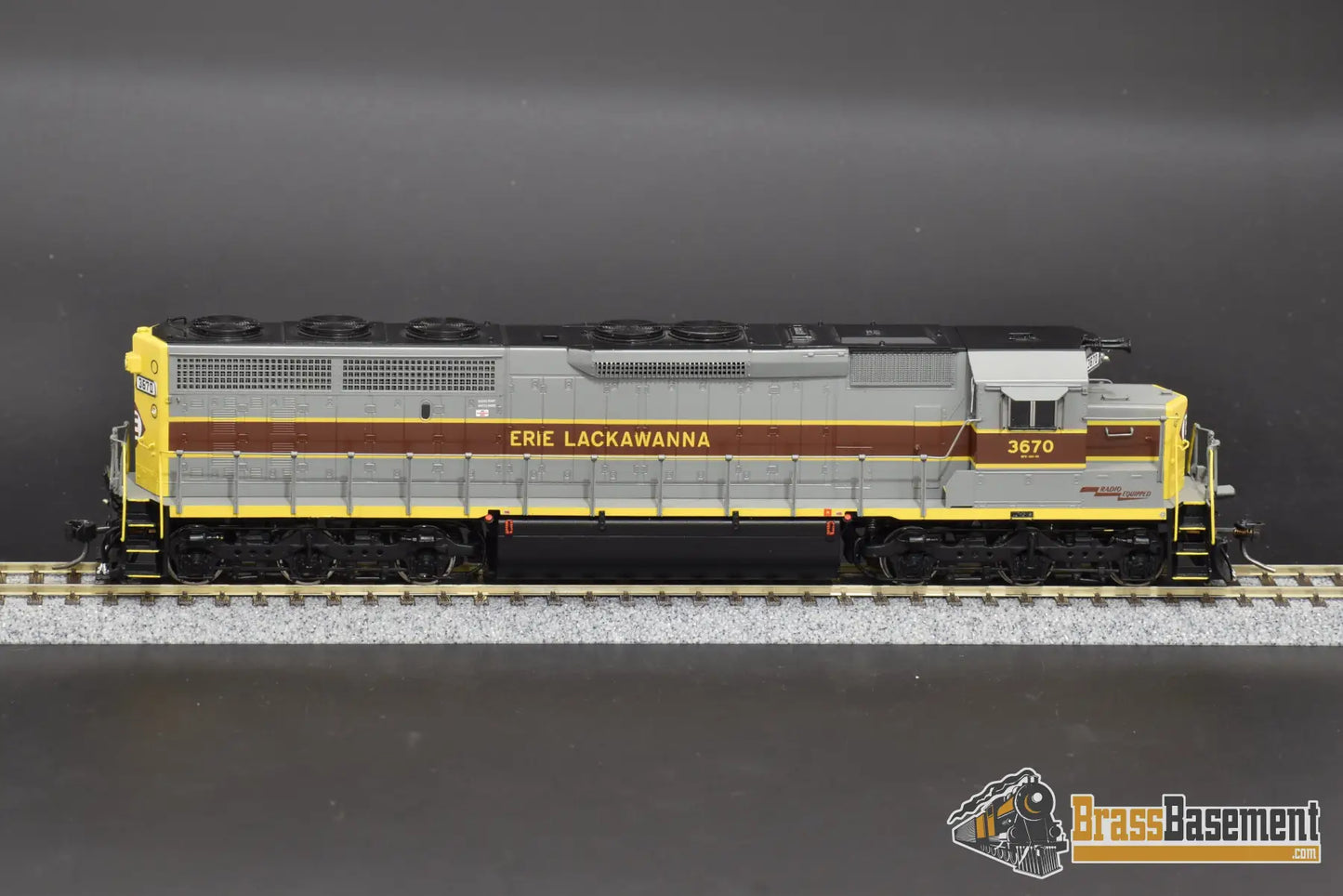 Ho Brass - Omi Aa - 1120 - 1 Erie Lackawanna El Sd45 - 2 #3670 W/ Esu 3.5 Dcc.sound Diesel