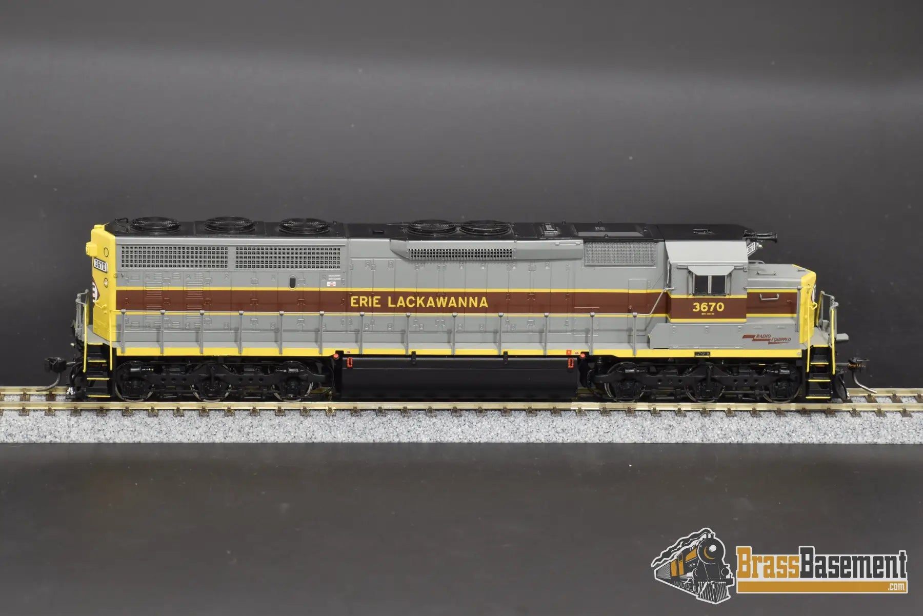 Ho Brass - Omi Aa - 1120 - 1 Erie Lackawanna El Sd45 - 2 #3670 W/ Esu 3.5 Dcc.sound Diesel