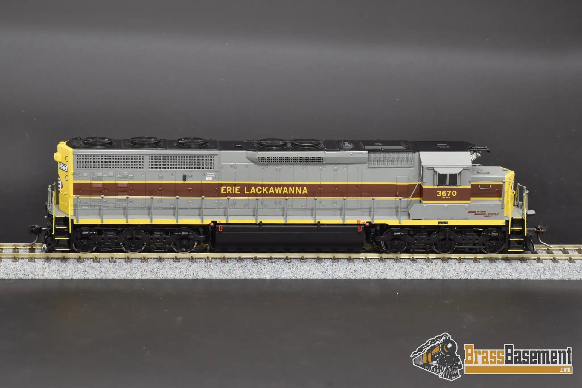 Ho Brass - Omi Aa - 1120 - 1 Erie Lackawanna El Sd45 - 2 #3670 W/ Esu 3.5 Dcc.sound Diesel