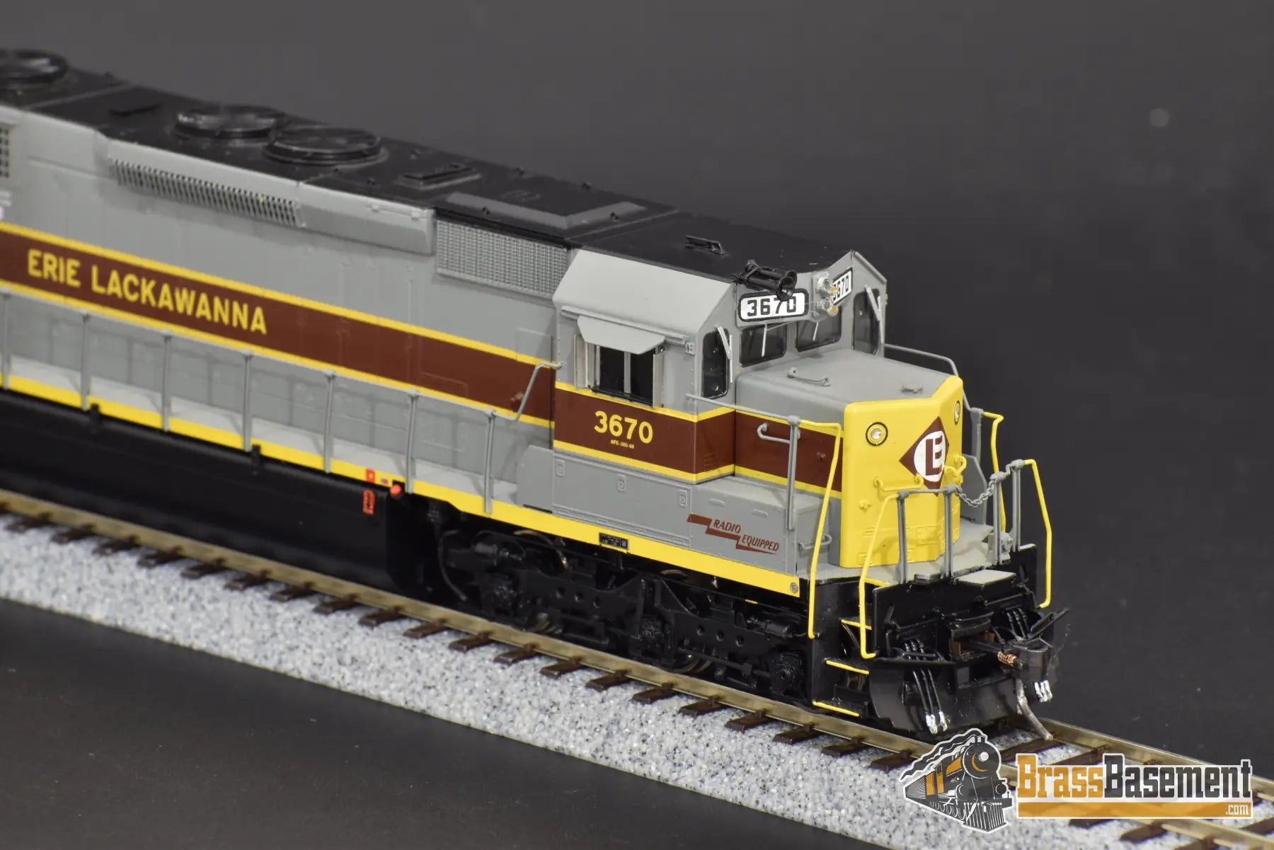 Ho Brass - Omi Aa - 1120 - 1 Erie Lackawanna El Sd45 - 2 #3670 W/ Esu 3.5 Dcc.sound Diesel
