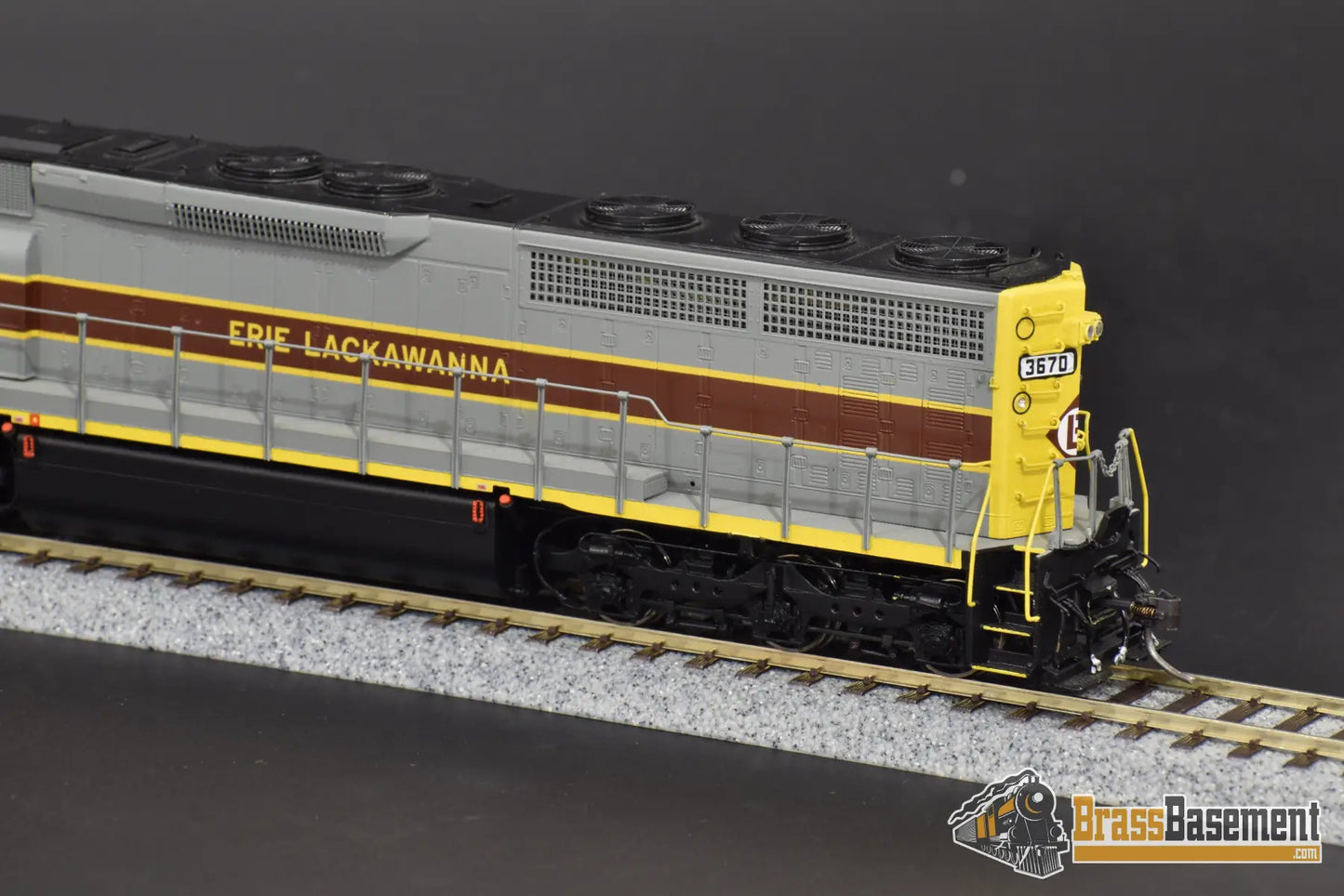 Ho Brass - Omi Aa - 1120 - 1 Erie Lackawanna El Sd45 - 2 #3670 W/ Esu 3.5 Dcc.sound Diesel