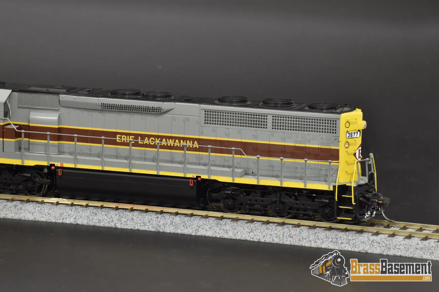 Ho Brass - Omi Aa - 1120 - 2 Erie Lackawanna El Sd45 - 2 #3677 W/ Esu 3.5 Dcc.sound Diesel