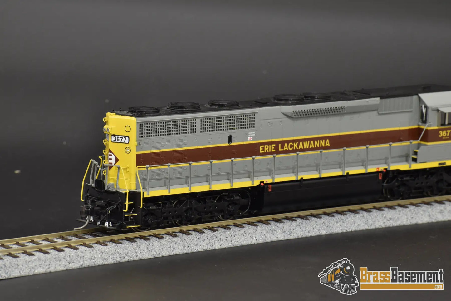 Ho Brass - Omi Aa - 1120 - 2 Erie Lackawanna El Sd45 - 2 #3677 W/ Esu 3.5 Dcc.sound Diesel