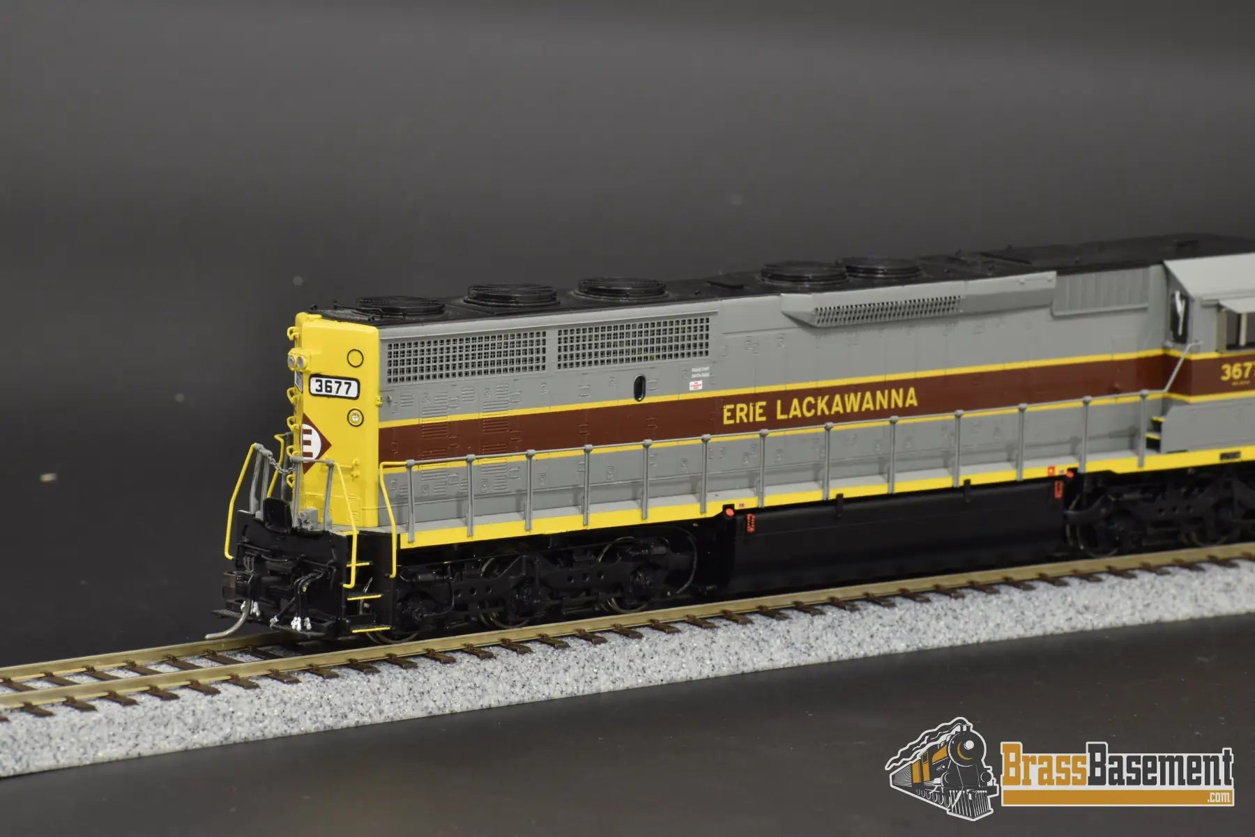 Ho Brass - Omi Aa - 1120 - 2 Erie Lackawanna El Sd45 - 2 #3677 W/ Esu 3.5 Dcc.sound Diesel