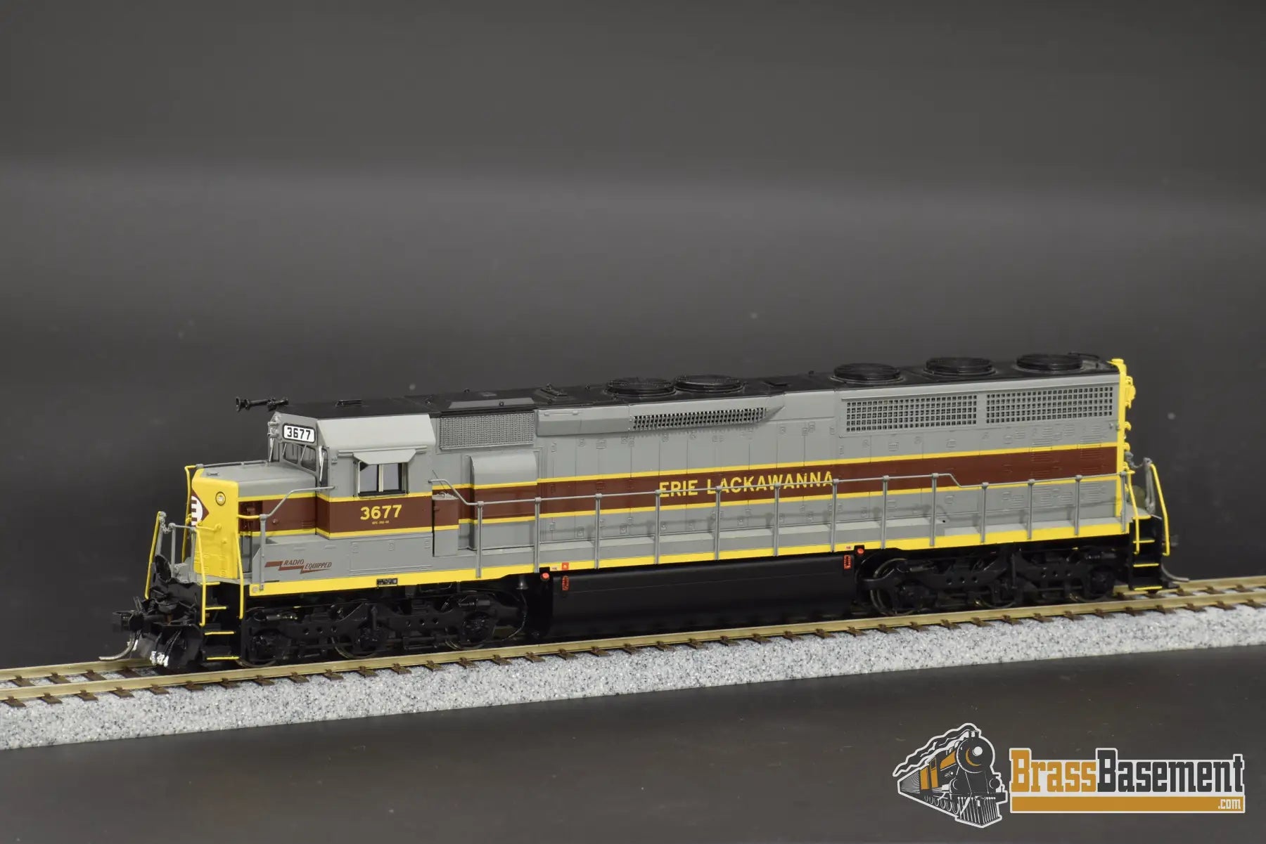 Ho Brass - Omi Aa - 1120 - 2 Erie Lackawanna El Sd45 - 2 #3677 W/ Esu 3.5 Dcc.sound Diesel