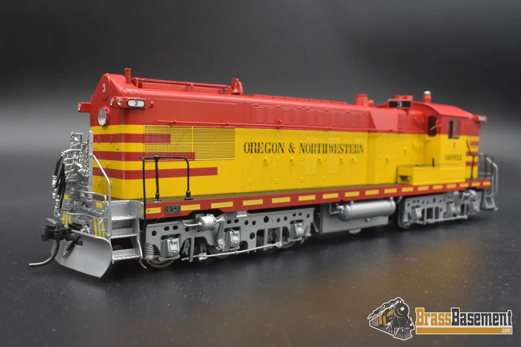 Ho Brass - Omi Aa-1213-1 Oregon & Northwestern As-616 #3 Red-Yellow-Silver Diesel