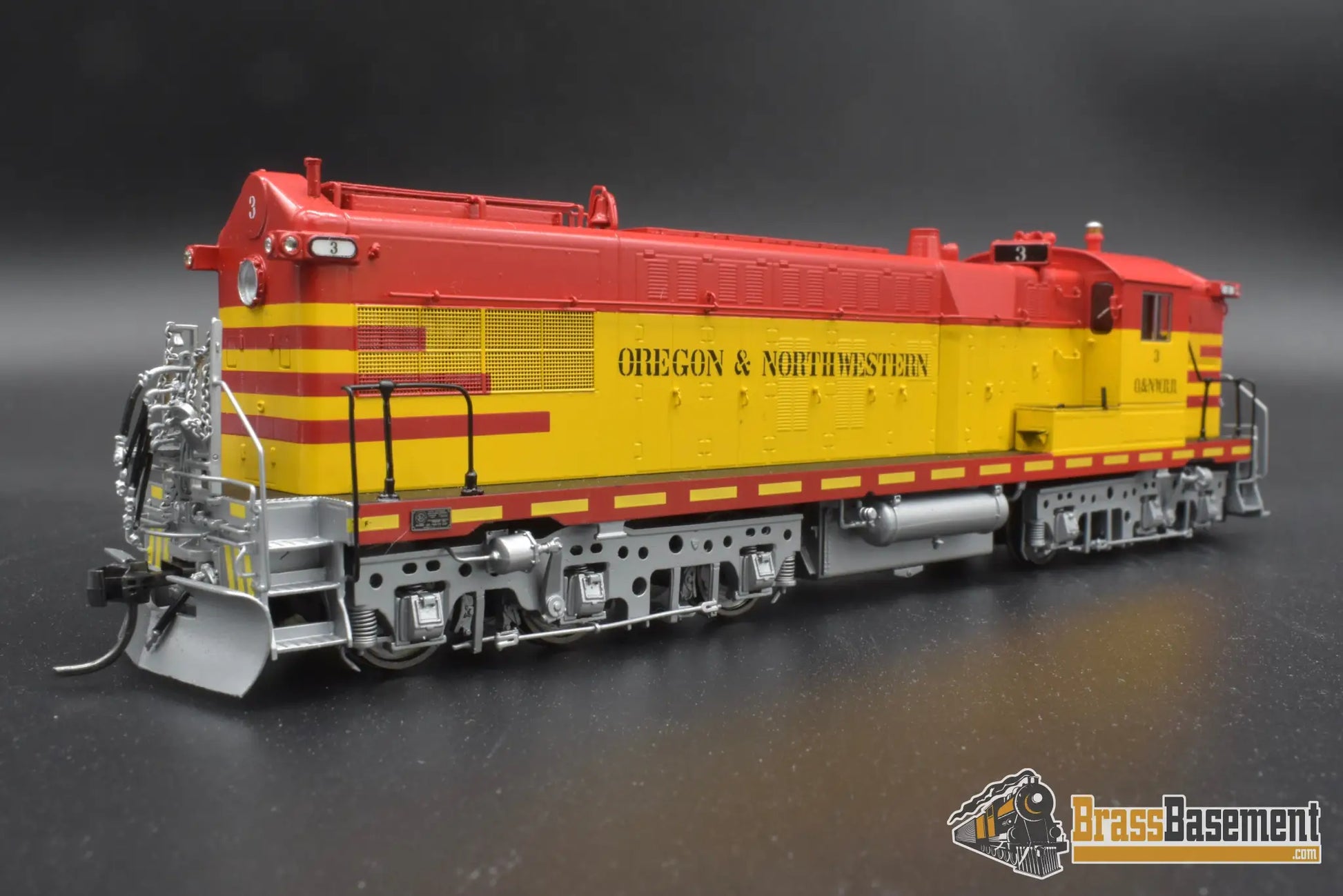 Ho Brass - Omi Aa-1213-1 Oregon & Northwestern As-616 #3 Red-Yellow-Silver Diesel