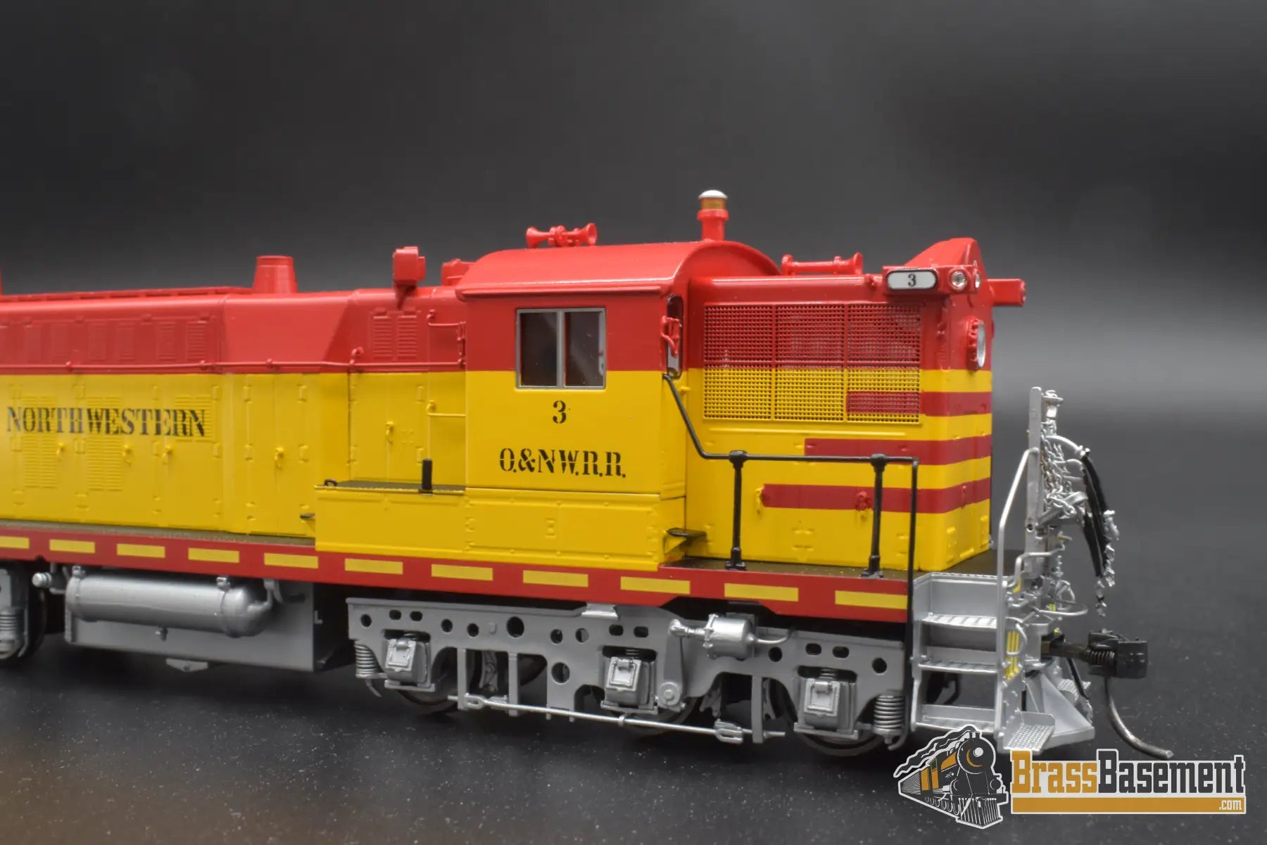 Ho Brass - Omi Aa-1213-1 Oregon & Northwestern As-616 #3 Red-Yellow-Silver Diesel