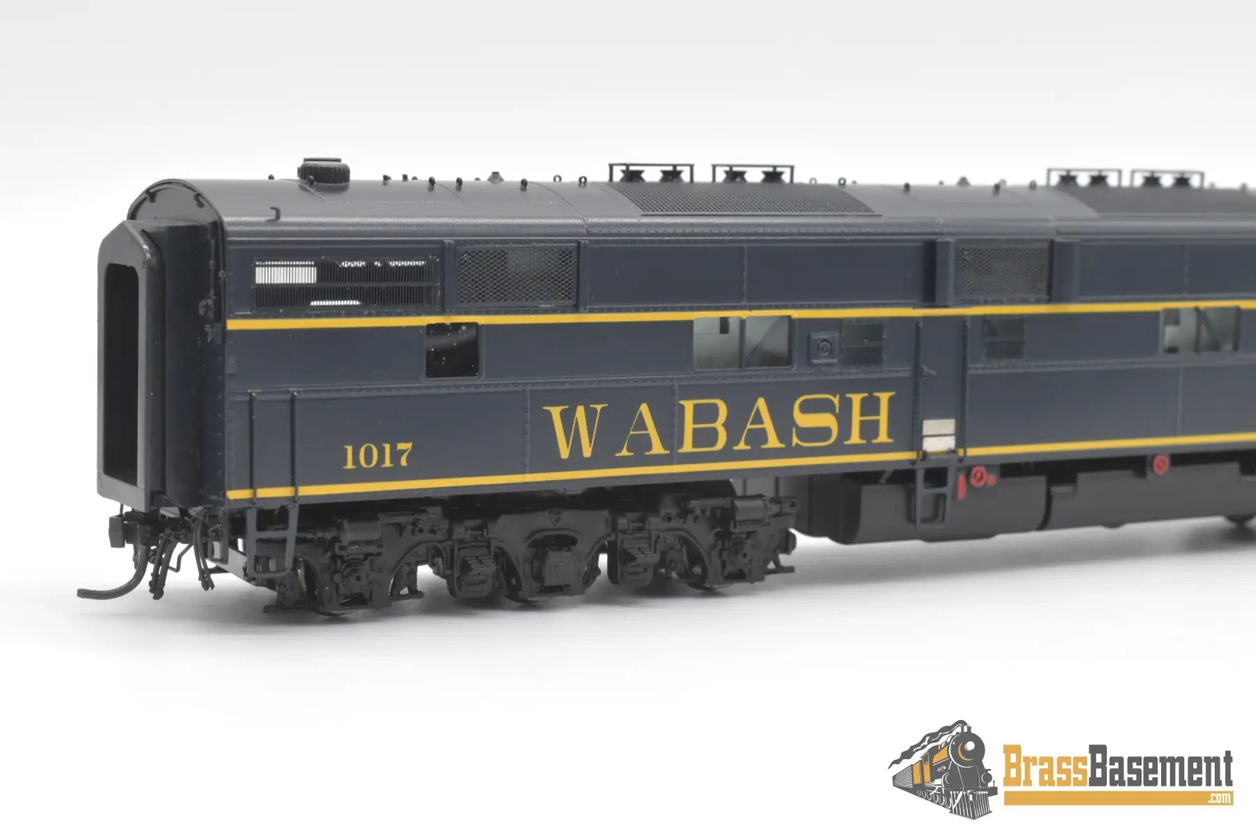 Ho Brass - Omi Aa - 1249 - 2 Wabash E7A #1017 Dark Blue & Yellow F/P W/ New Gears Diesel