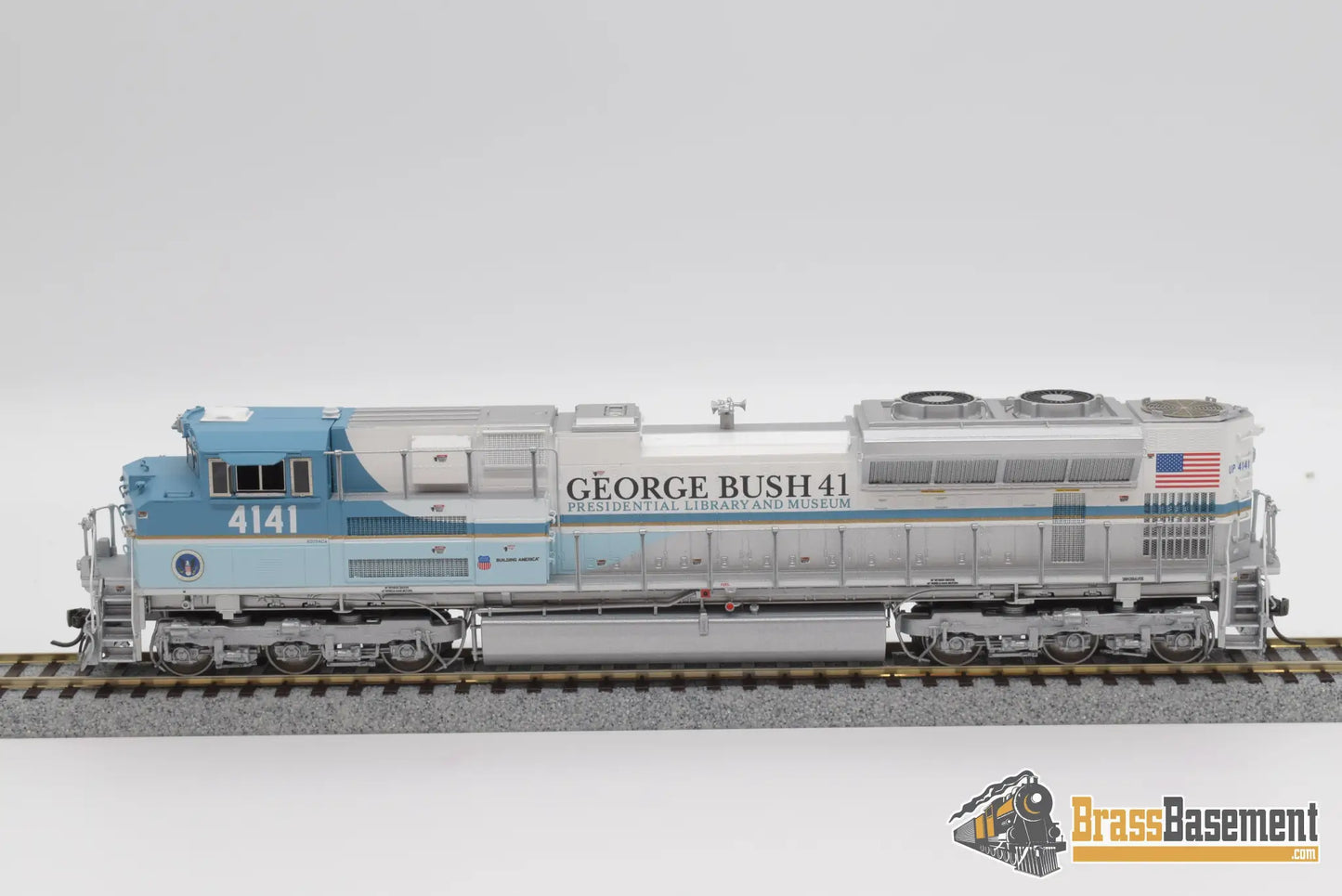 Ho Brass - Omi Aa - 4141 - 1 Union Pacific George Bush 4141 Sd70Ace Mint Diesel