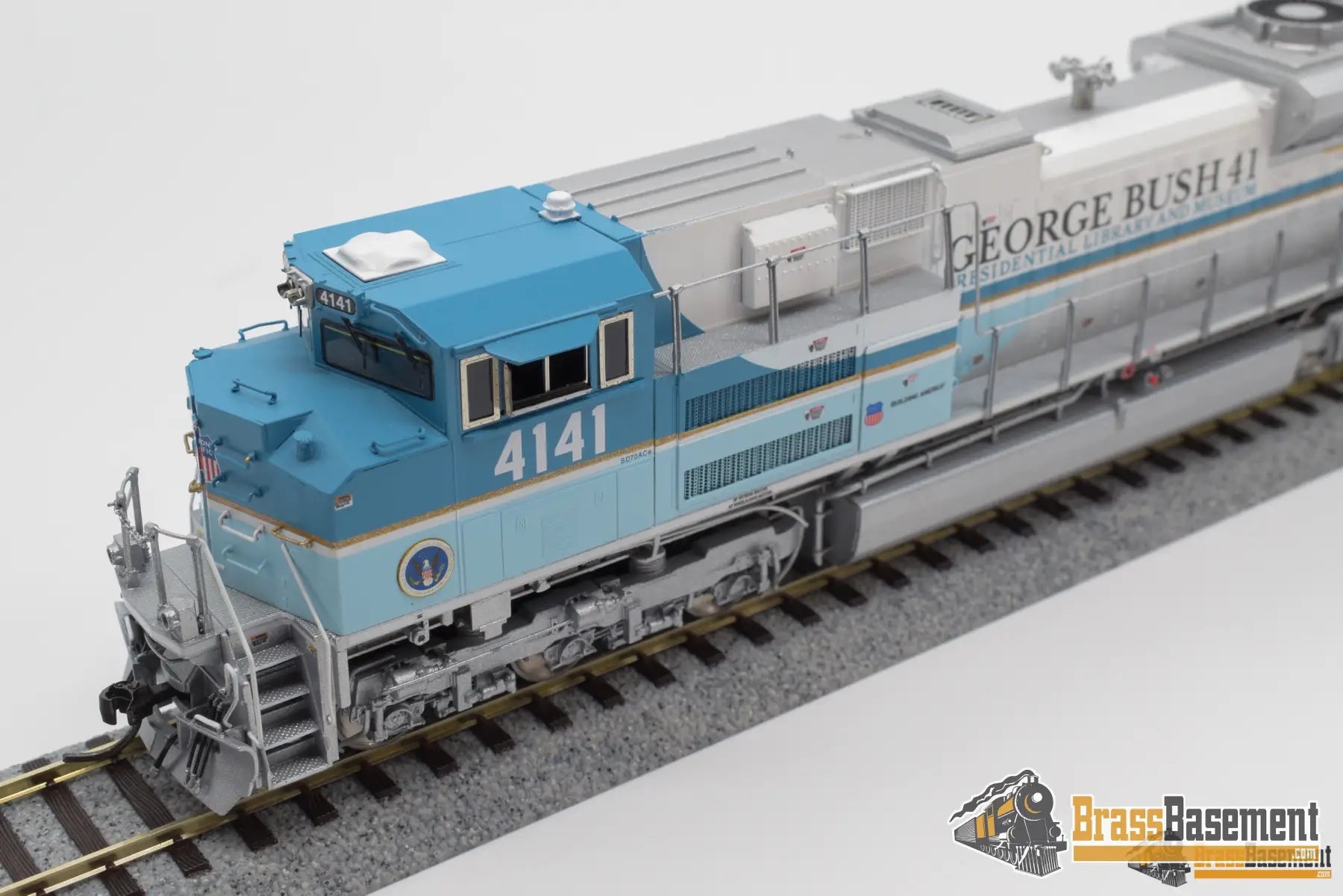 Ho Brass - Omi Aa - 4141 - 1 Union Pacific George Bush 4141 Sd70Ace Mint Diesel
