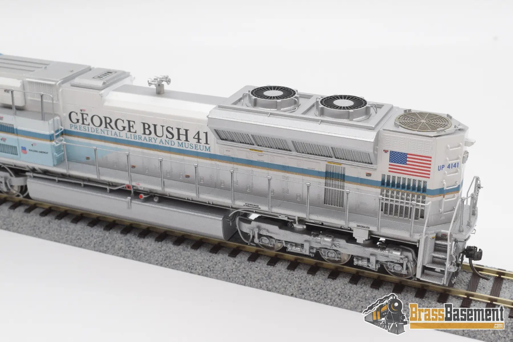 Ho Brass - Omi Aa - 4141 - 1 Union Pacific George Bush 4141 Sd70Ace Mint Diesel