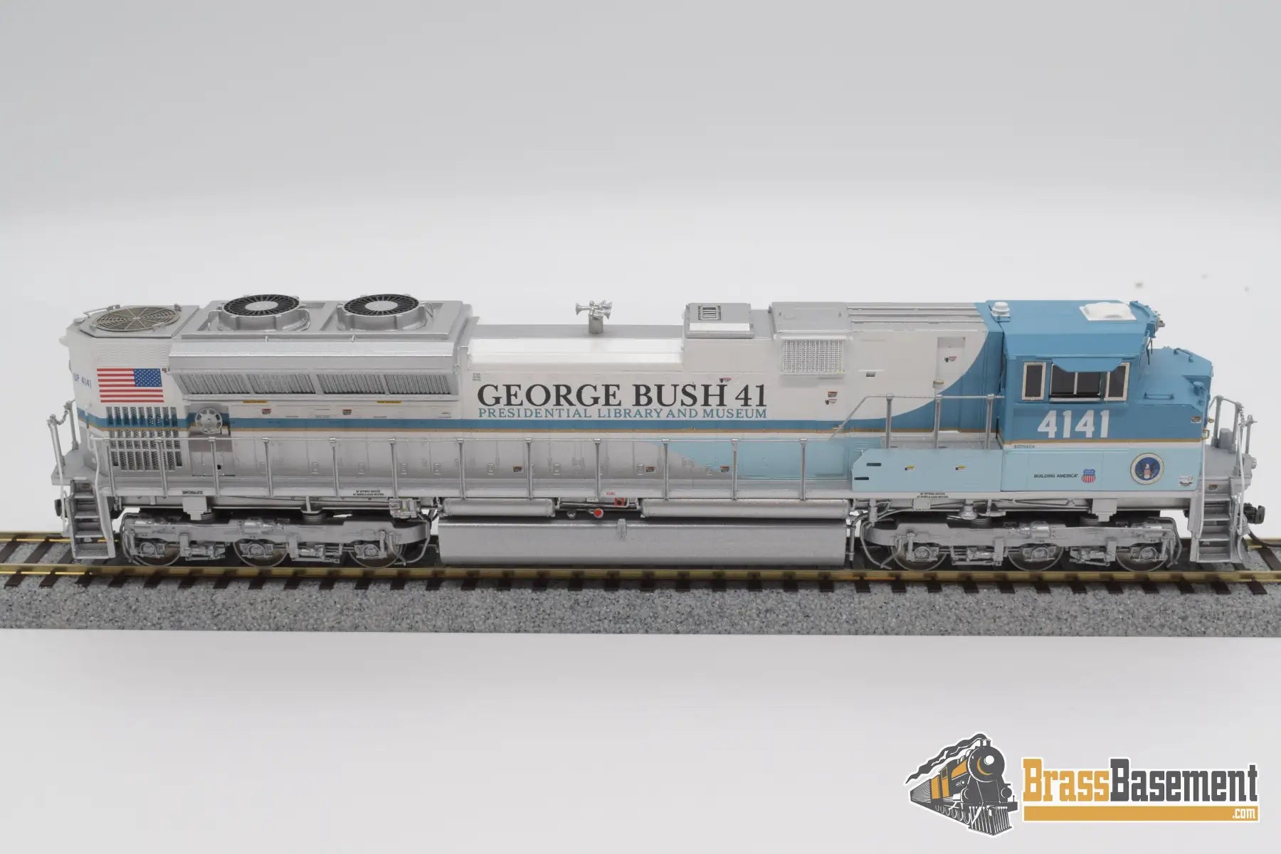 Ho Brass - Omi Aa - 4141 - 1 Union Pacific George Bush 4141 Sd70Ace Mint Diesel