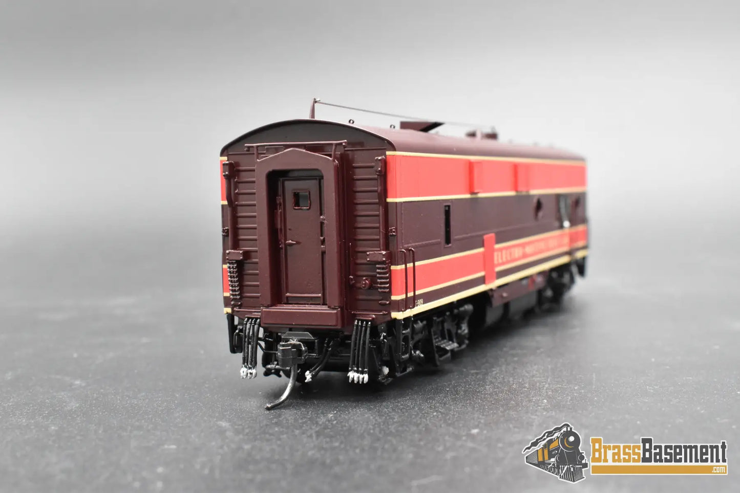 HO Brass - OMI #AA-9090-1 EMD Engineering Test Car Maroon w Lights Diesel