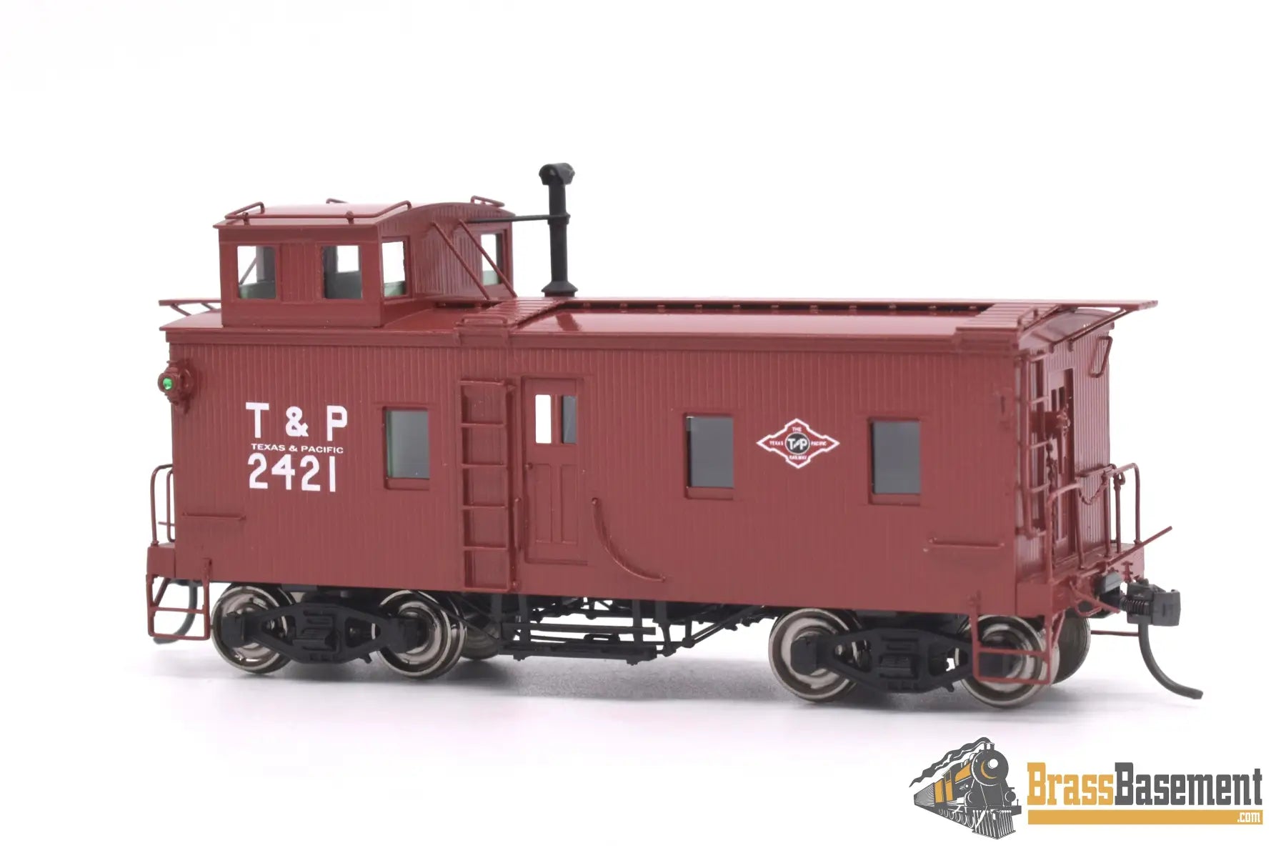 Ho Brass - Omi Ab - 1103 - 1 Texas & Pacific T&P Muley Caboose #2421 Factory Paint