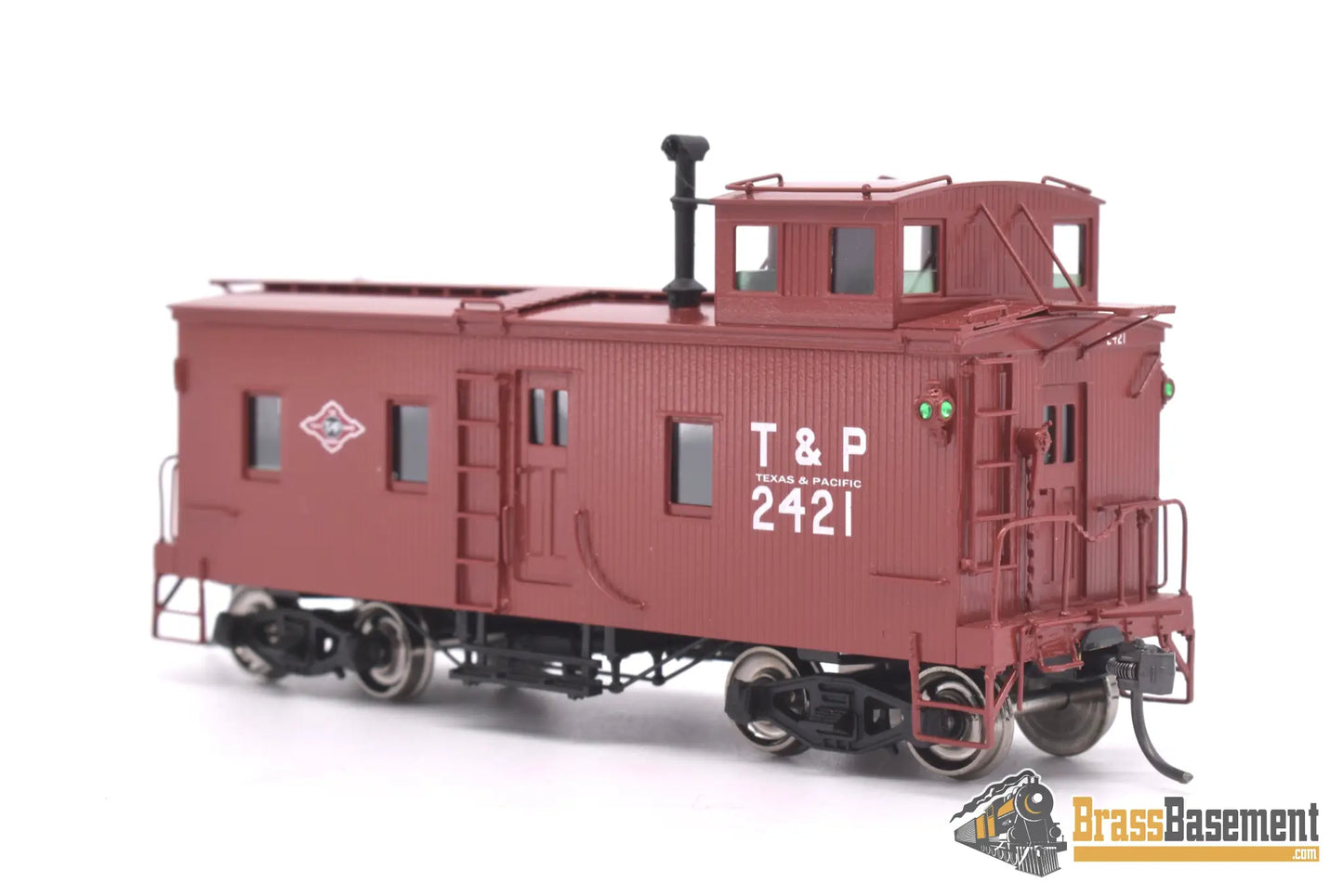 Ho Brass - Omi Ab - 1103 - 1 Texas & Pacific T&P Muley Caboose #2421 Factory Paint