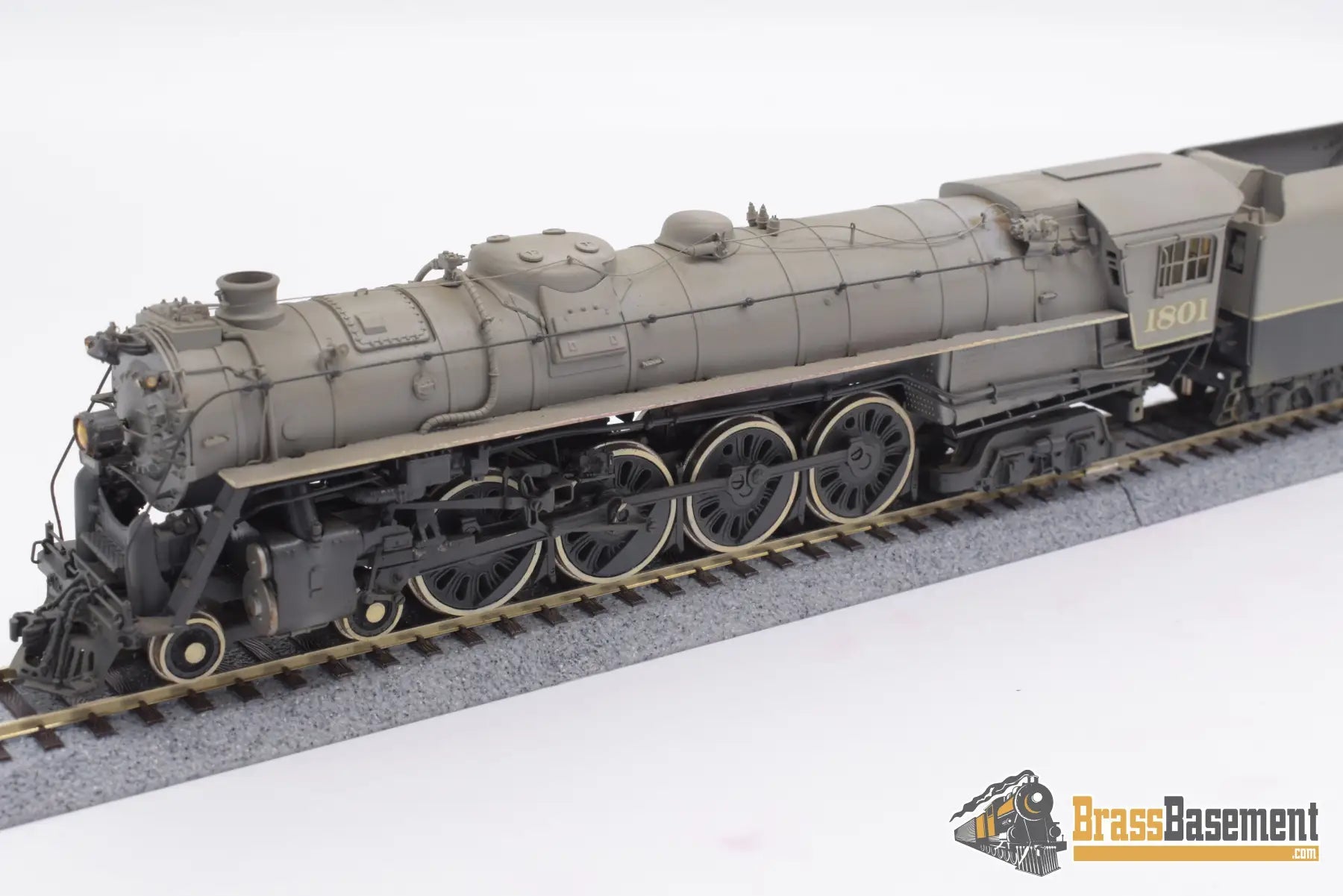 Ho Brass - Omi Atlantic Coast Line R - 1 4 - 8 - 4 Northern Old Custom Paint Steam