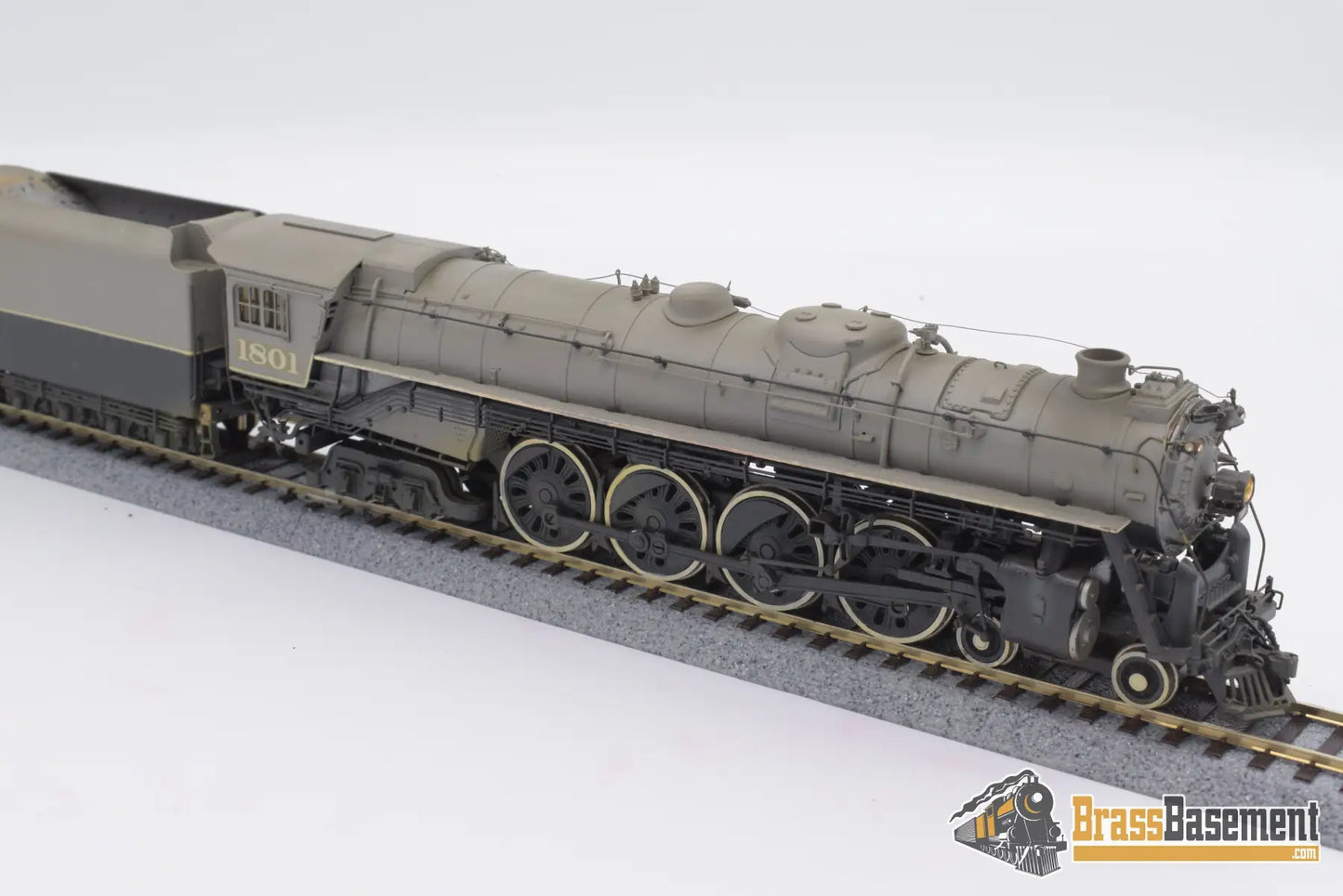 Ho Brass - Omi Atlantic Coast Line R - 1 4 - 8 - 4 Northern Old Custom Paint Steam
