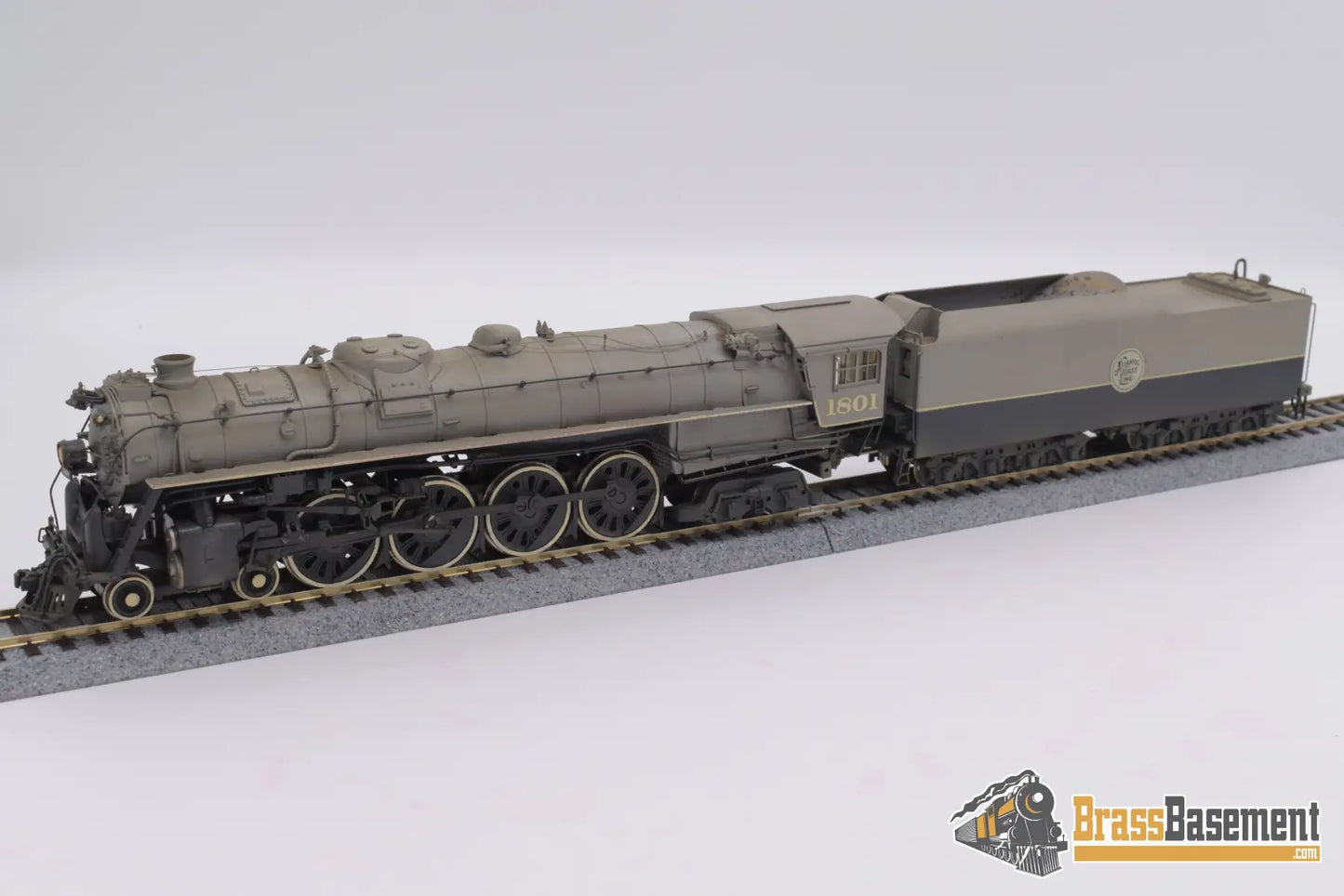 Ho Brass - Omi Atlantic Coast Line R - 1 4 - 8 - 4 Northern Old Custom Paint Steam