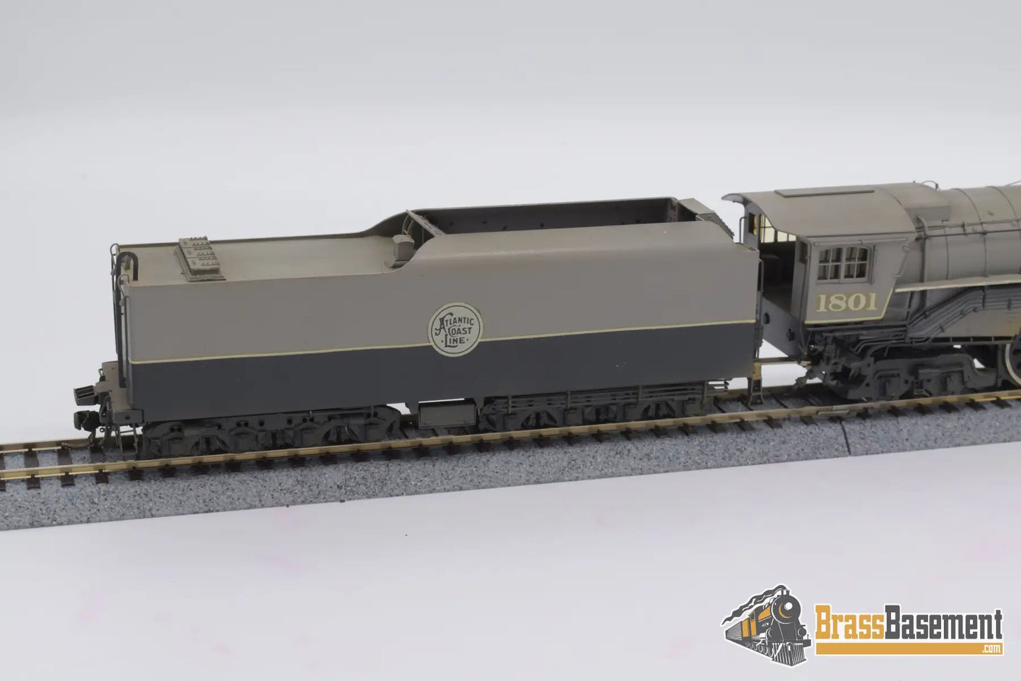 Ho Brass - Omi Atlantic Coast Line R - 1 4 - 8 - 4 Northern Old Custom Paint Steam
