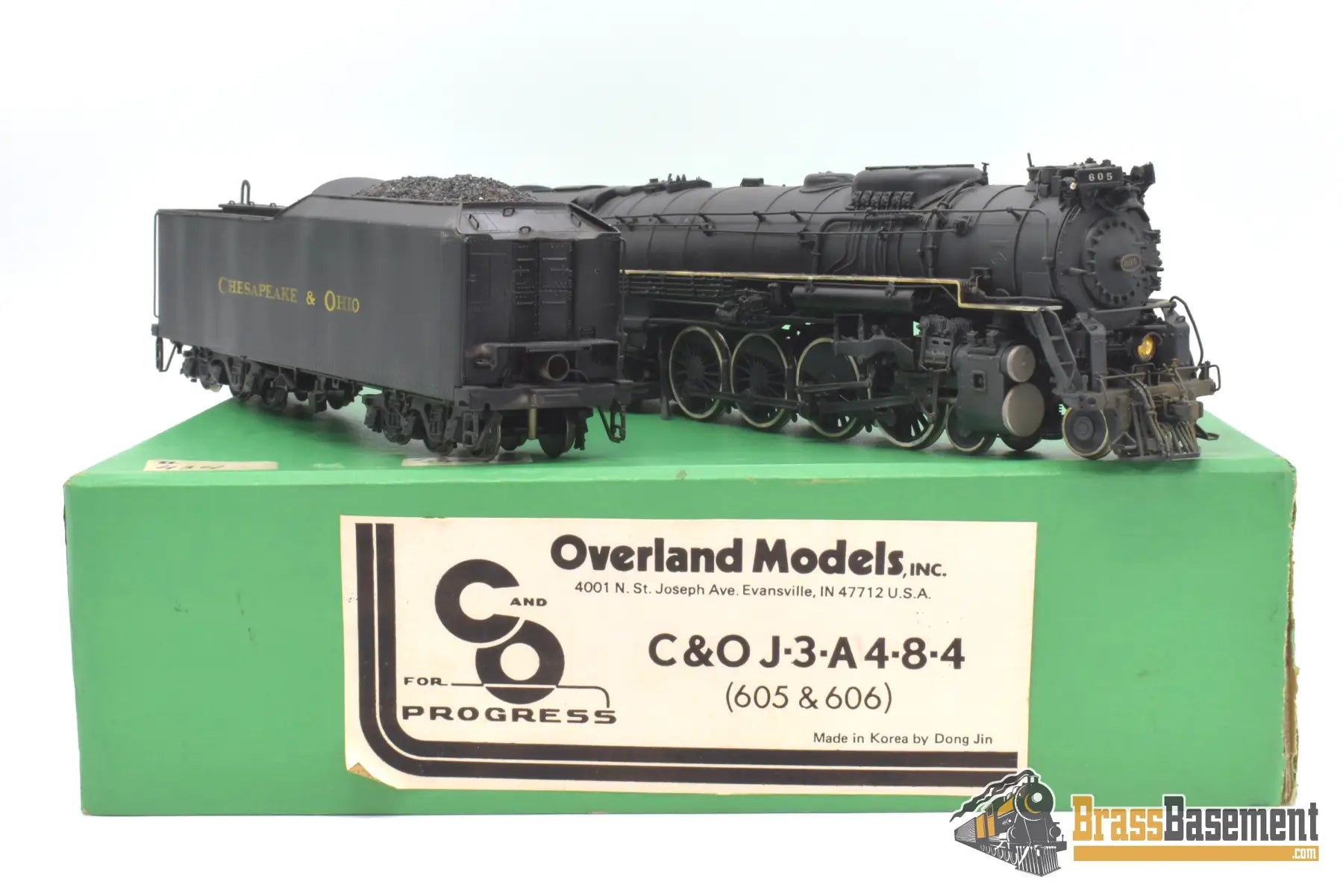 Ho Brass - Omi C&O Chesapeake & Ohio J - 3A 4 - 8 - 4 Custom Paint Steam