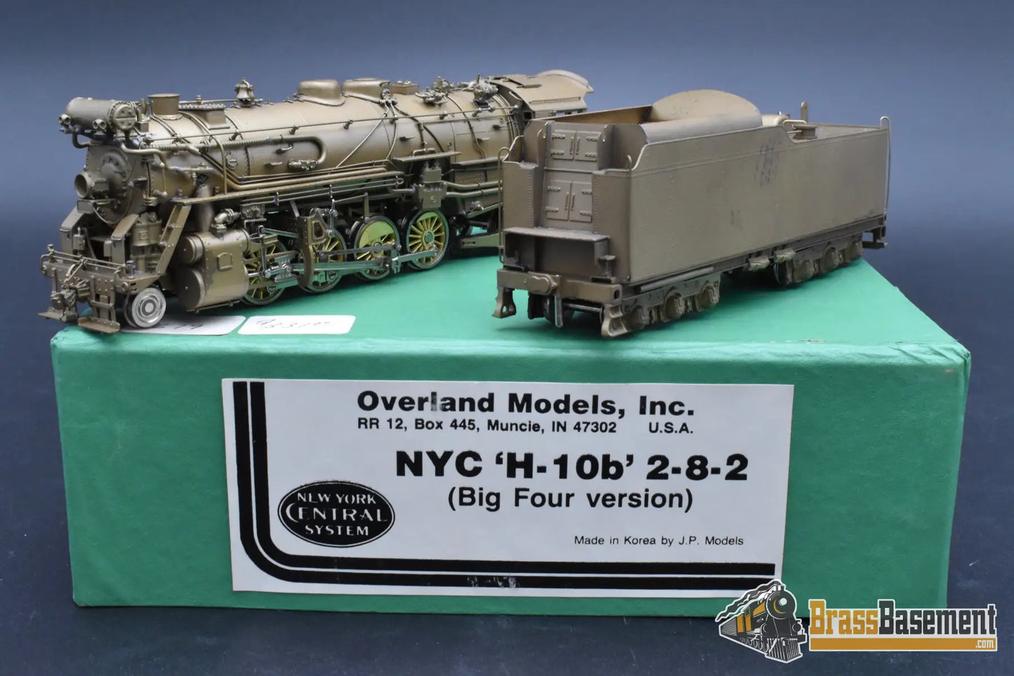 HO Brass - OMI New York Central NYC Big Four Version H-10b Mikado - Unpainted - AS-IS Steam